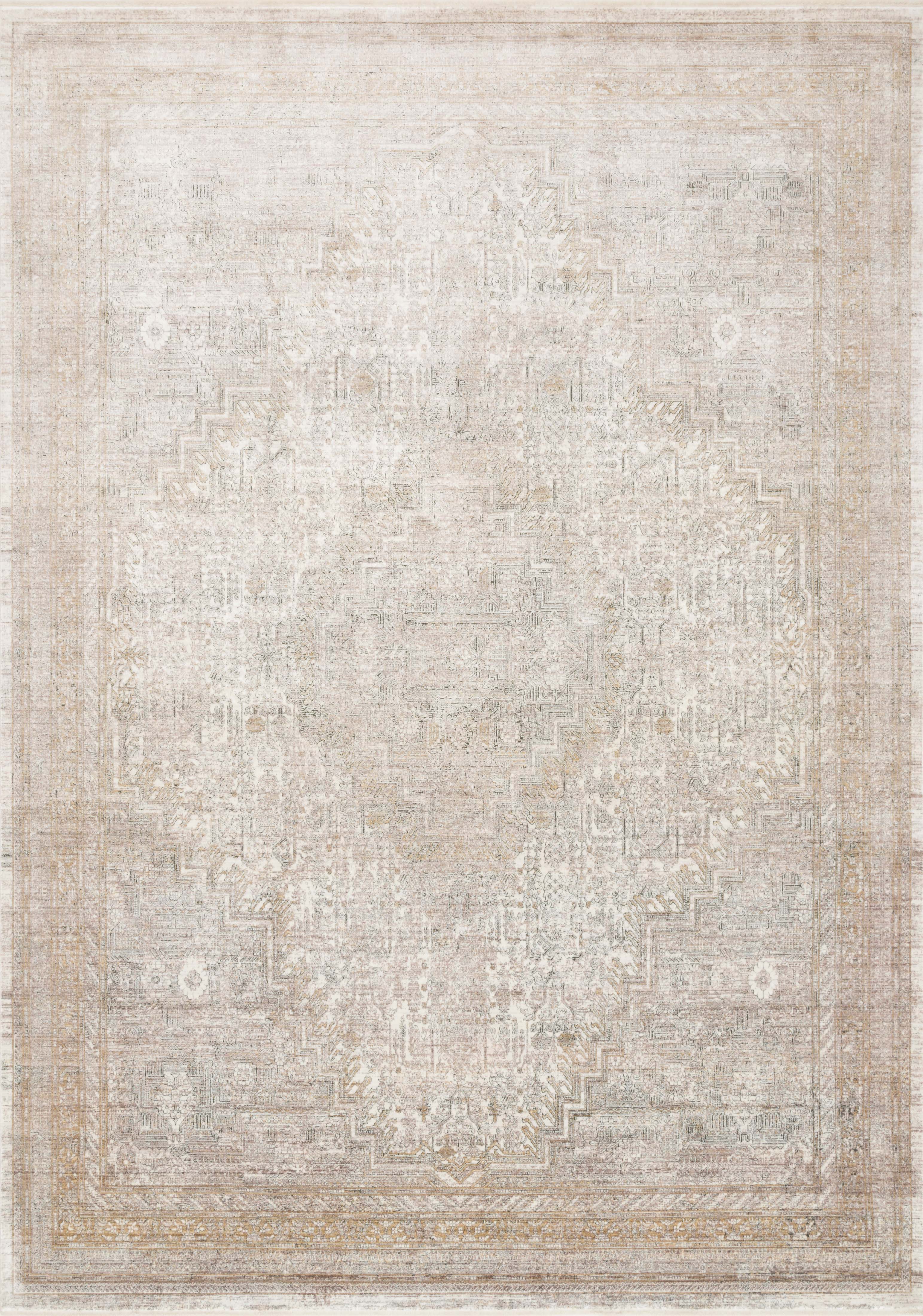 Loloi Rugs Gemma Collection Rug in Sand, Ivory - 9'6