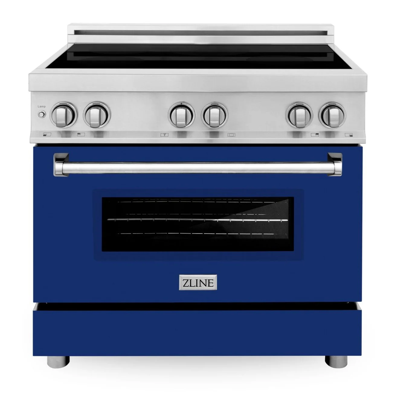 ZLINE 36 Inch 4.6 cu. ft. Induction Range with a 4 Element Stove and Electric Oven in Blue Gloss, RAIND-BG-36 - Cheap Abt