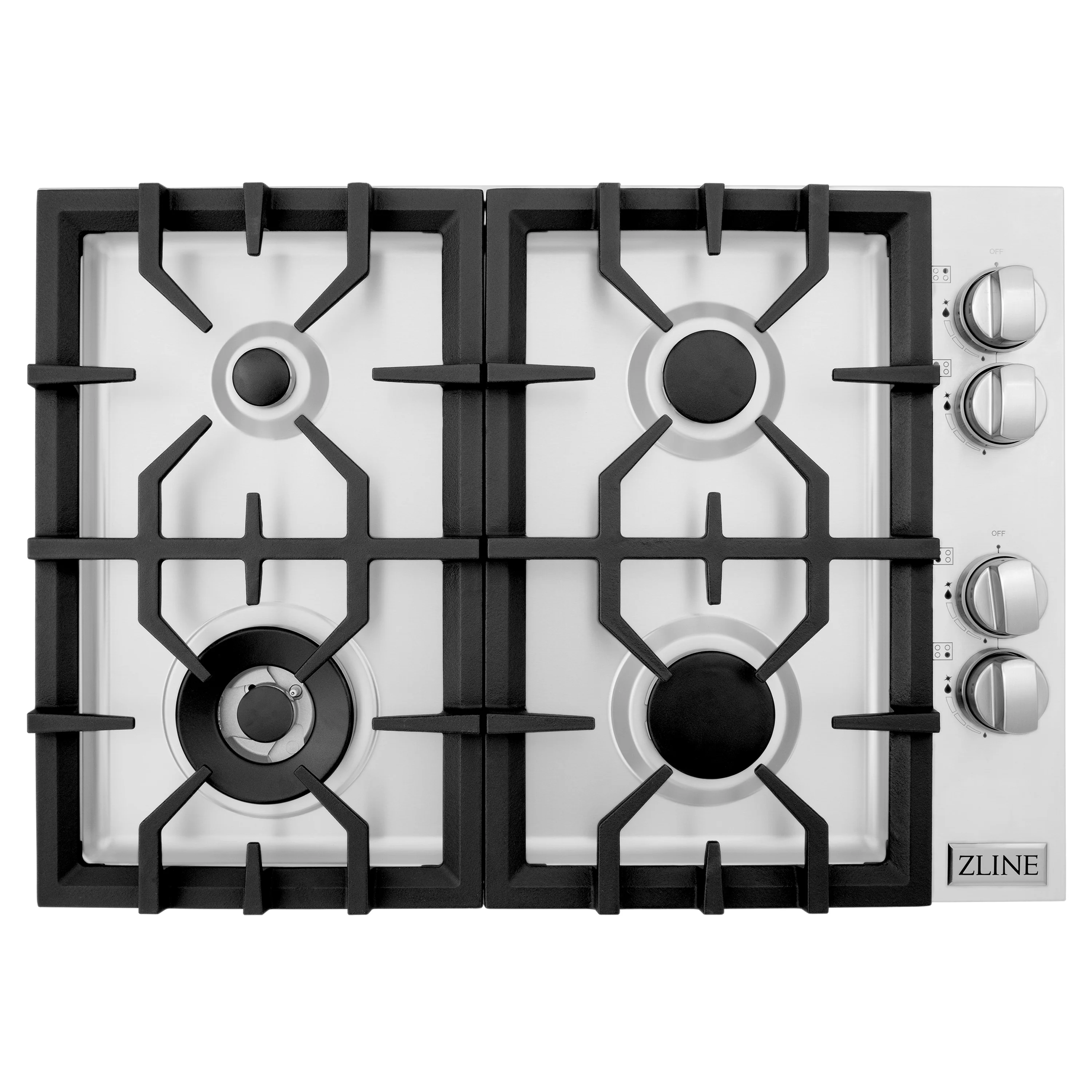ZLINE 30 in. Stainless Steel Dropin Cooktop with 4 Gas Burners, RC30 - Cheap Abt