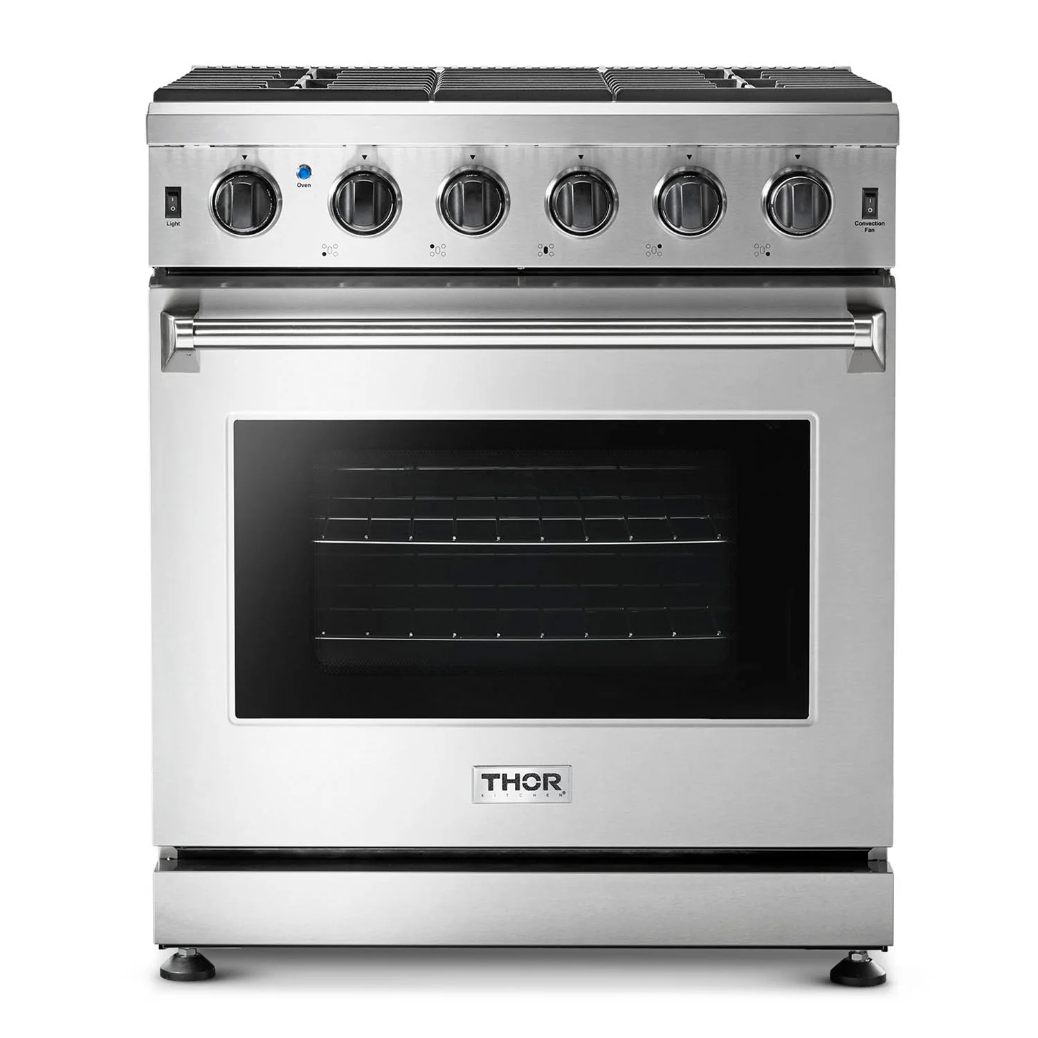 Thor Kitchen 30 in. 4.55 cu. ft. Professional Natural Gas Range in Stainless Steel, LRG3001U - Cheap Abt