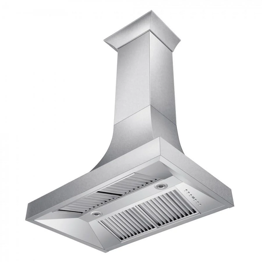 ZLINE 30 in. Designer Series DuraSnow® Stainless Finish Indoor Wall Range Hood, 8632S-30 - Cheap Abt