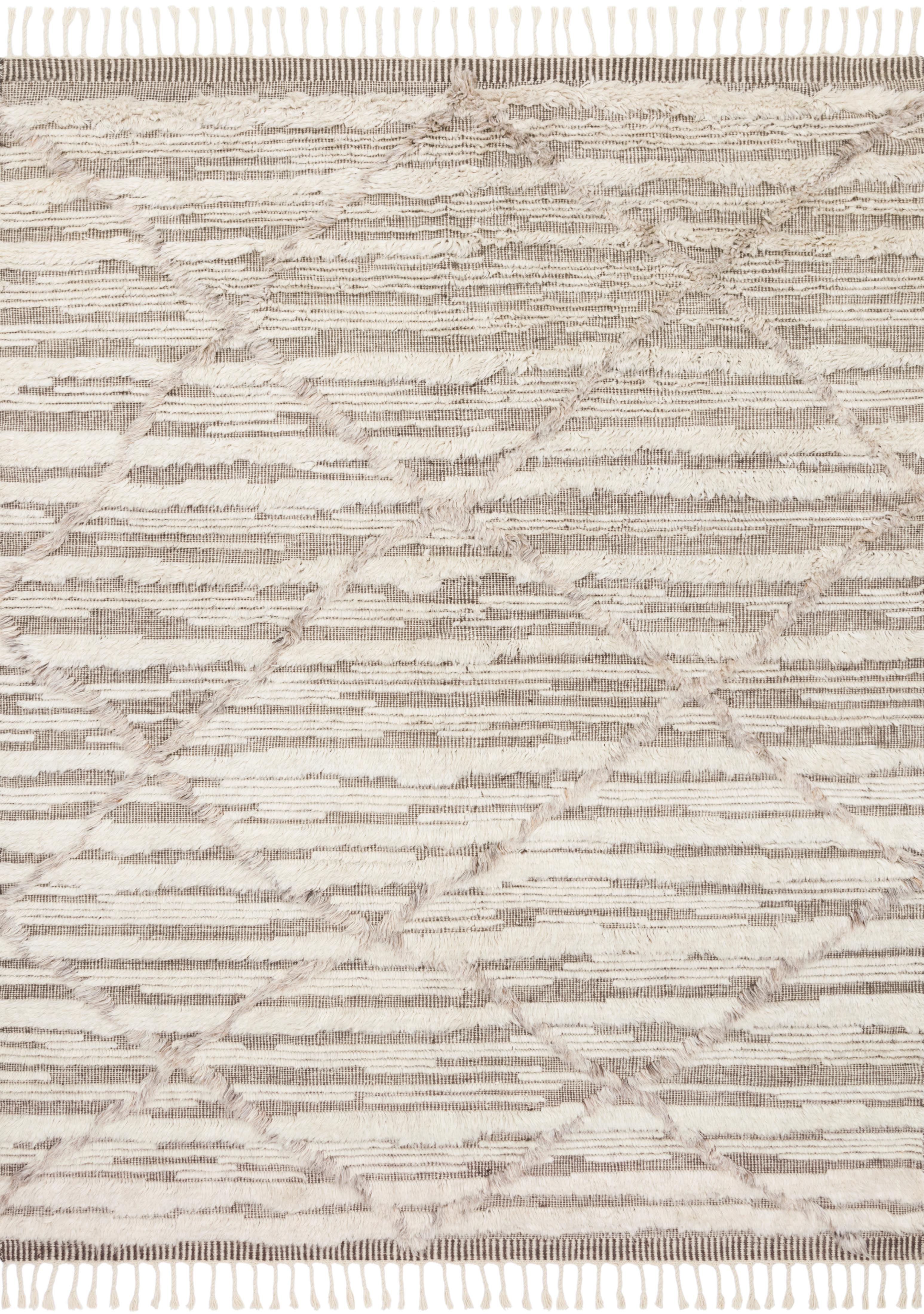 Loloi Rugs Khalid Collection Rug in Ivory, Taupe - 9'6