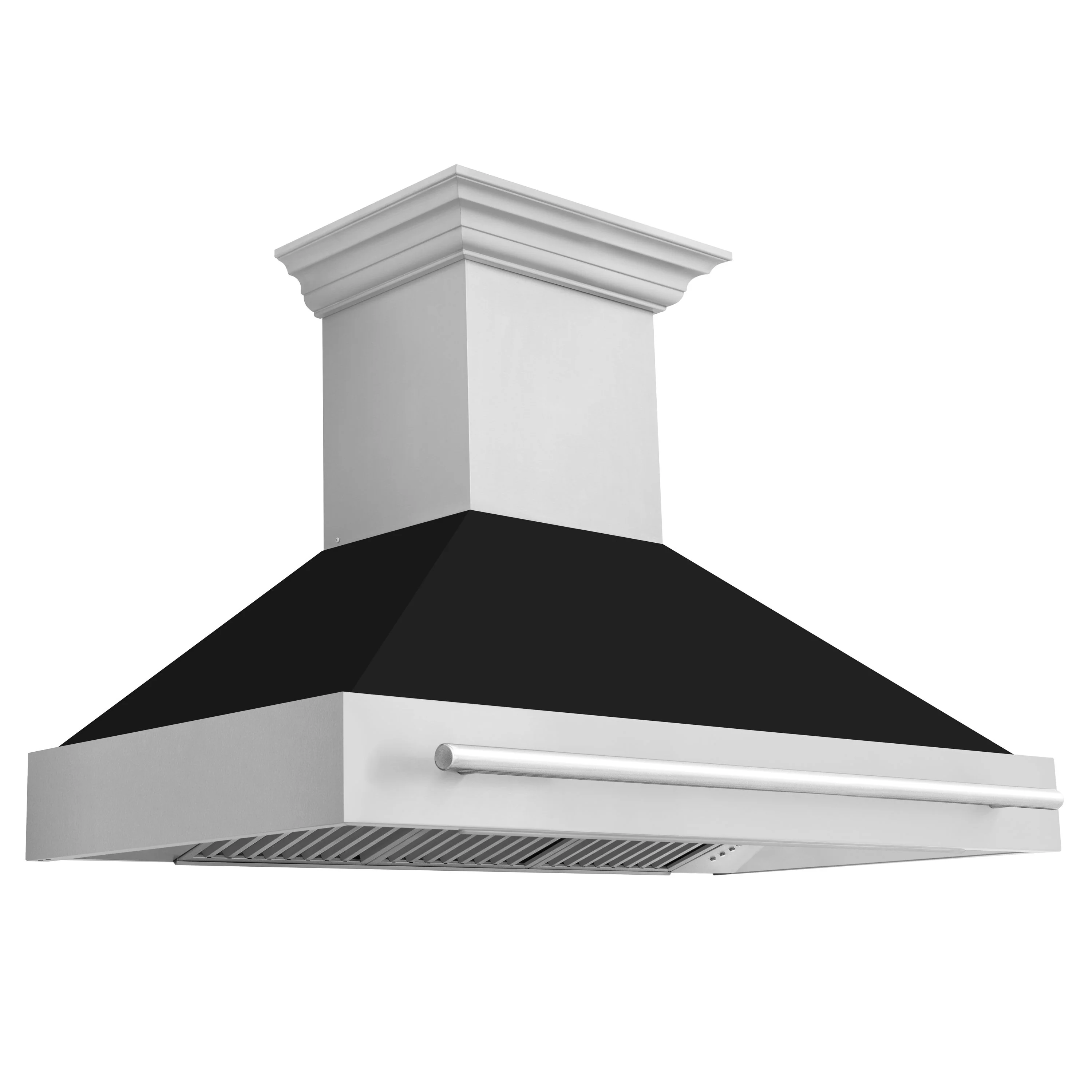 ZLINE 48 In. Stainless Steel Range Hood with Black Matte Shell, 8654STX-BLM48 - Cheap Abt