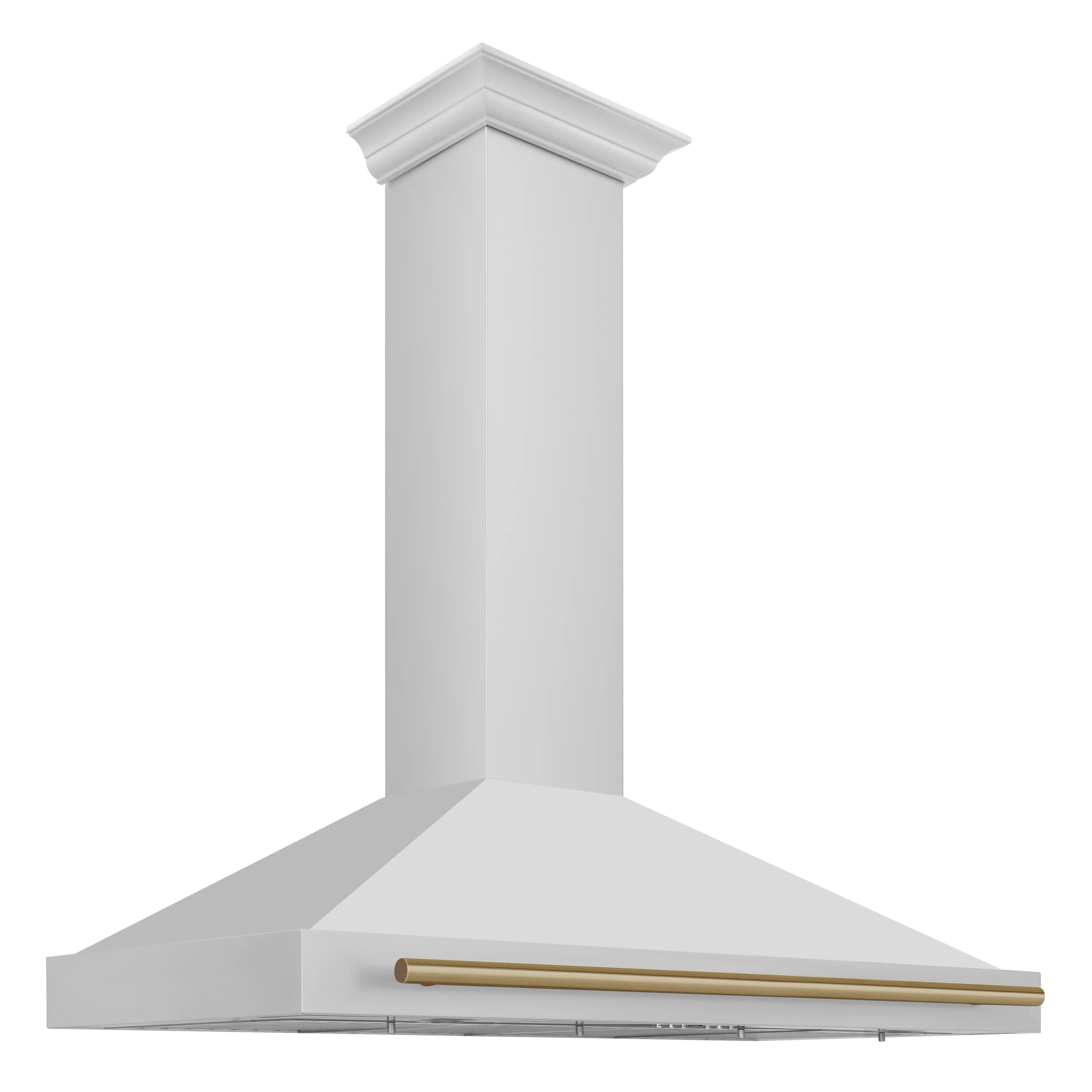 ZLINE 48 Inch Autograph Edition Stainless Steel Range Hood with Champagne Bronze Handle, KB4STZ-48-CB - Cheap Abt