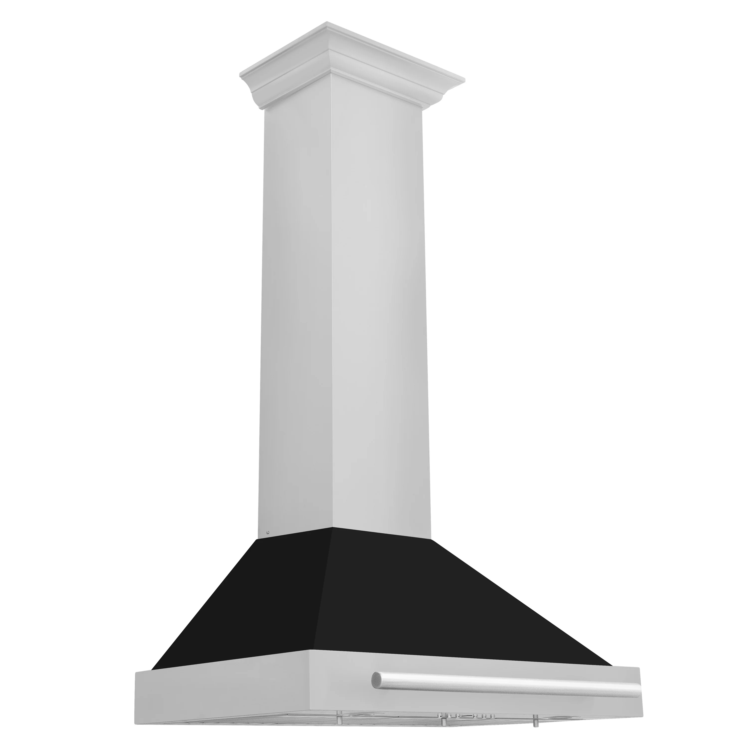 ZLINE 30 Inch Stainless Steel Range Hood with Black Matte Shell and Stainless Steel Handle, KB4STX-BLM-30 - Cheap Abt