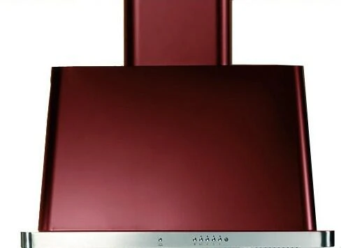 ILVE 30 in. Majestic Burgundy Wall Mount Range Hood with 600 CFM Blower, UAM76BU - Cheap Abt
