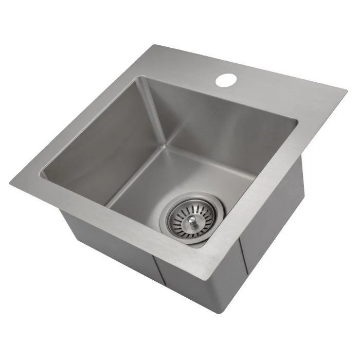 ZLINE 15 in. Donner Topmount Single Bowl Bar Kitchen Sink in Stainless Steel, STS-15 - Cheap Abt