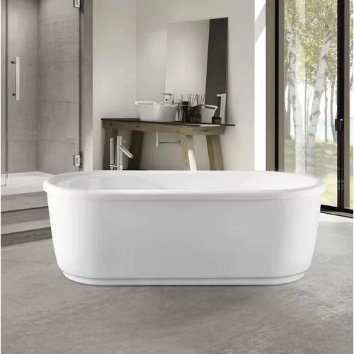 Vanity Art VA6909-S Acrylic 59 in. x 30 in. Freestanding Soaking Bathtub, VA6909-S - Cheap Abt