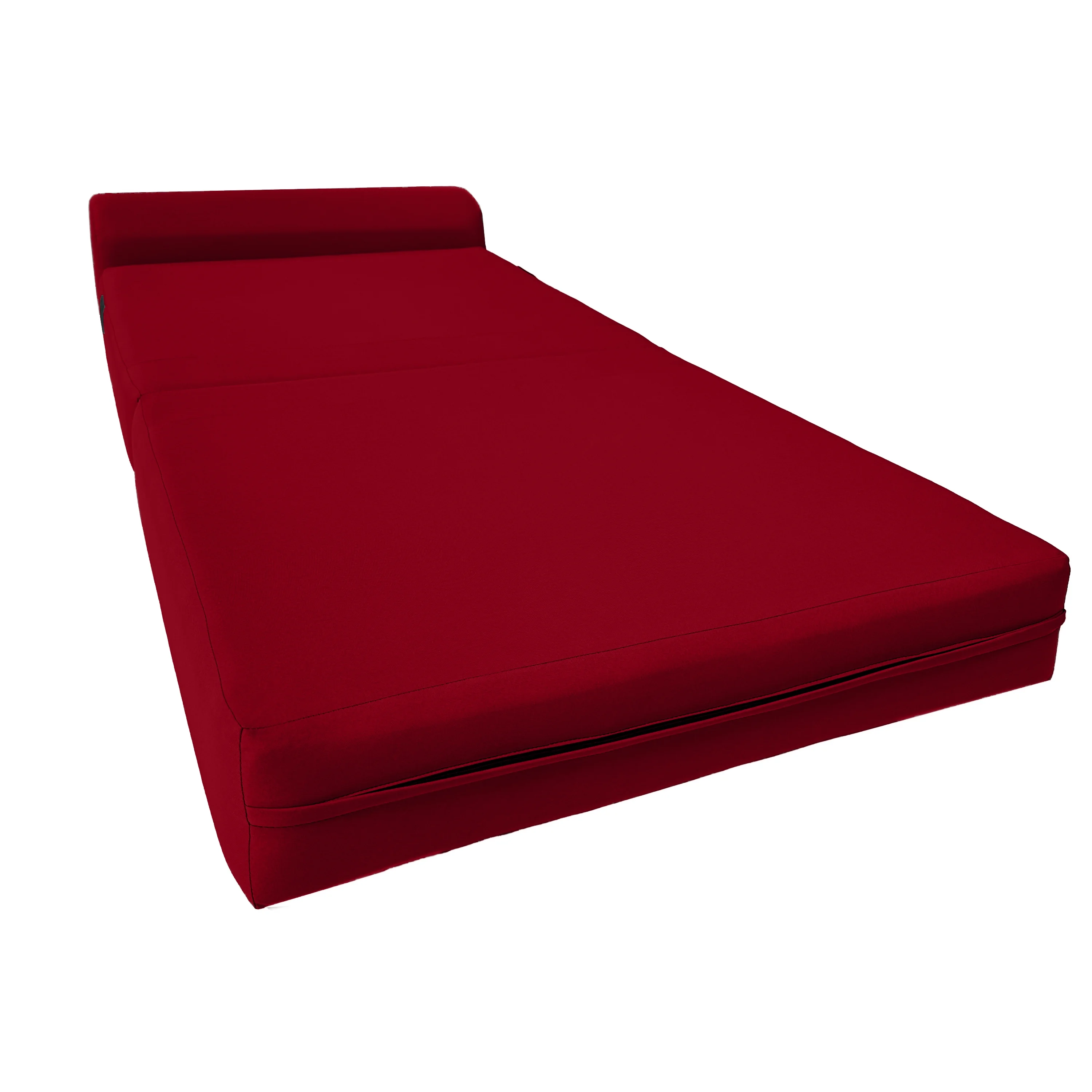 Red Sleeper Chair Folding Foam Beds. Portable Studio Sofa Guest Bed. 6 x 32 x 70 - Cheap Abt