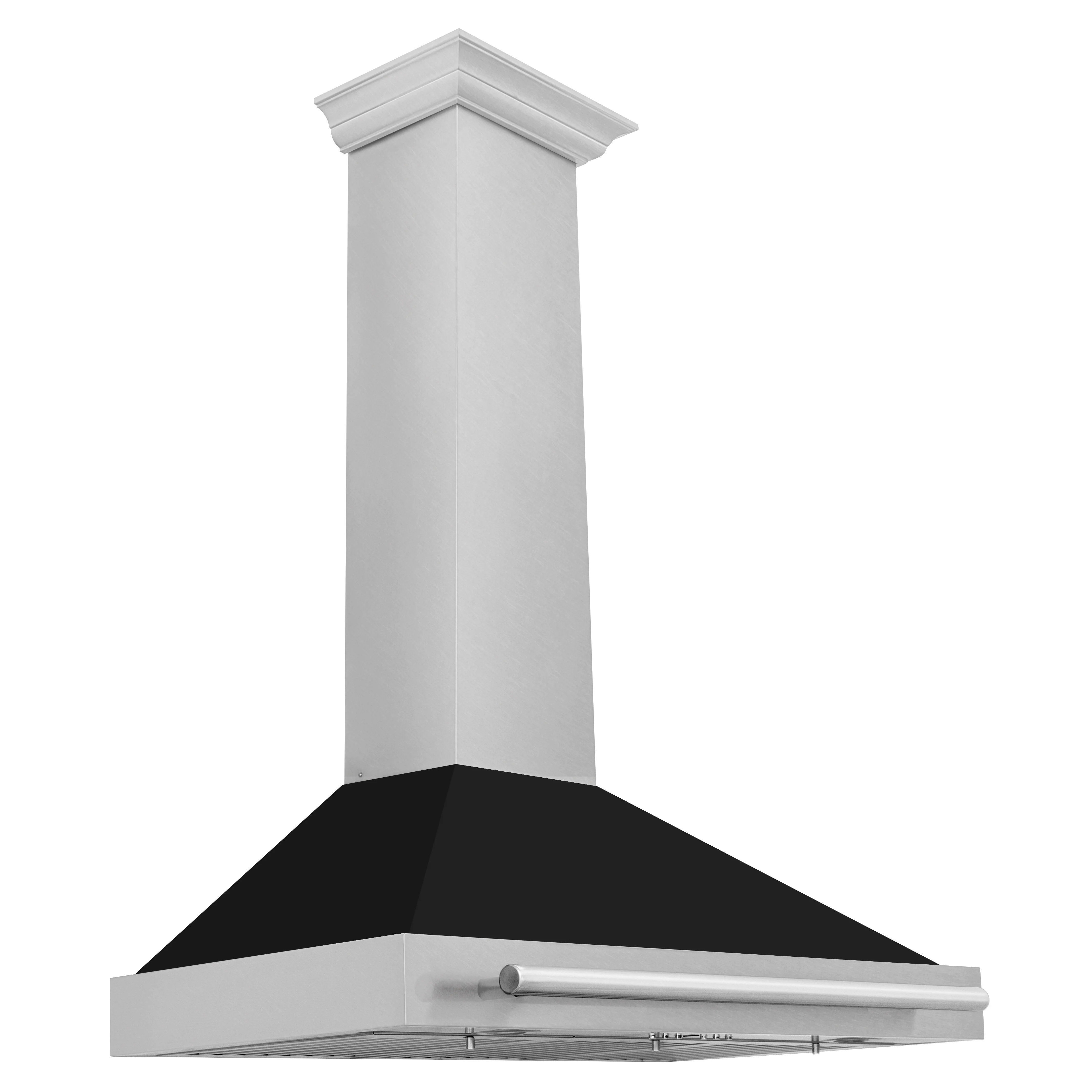 ZLINE 36 Inch DuraSnow® Stainless Steel Range Hood with Black Matte Shell and Stainless Steel Handle, KB4SNX-BLM-36 - Cheap Abt