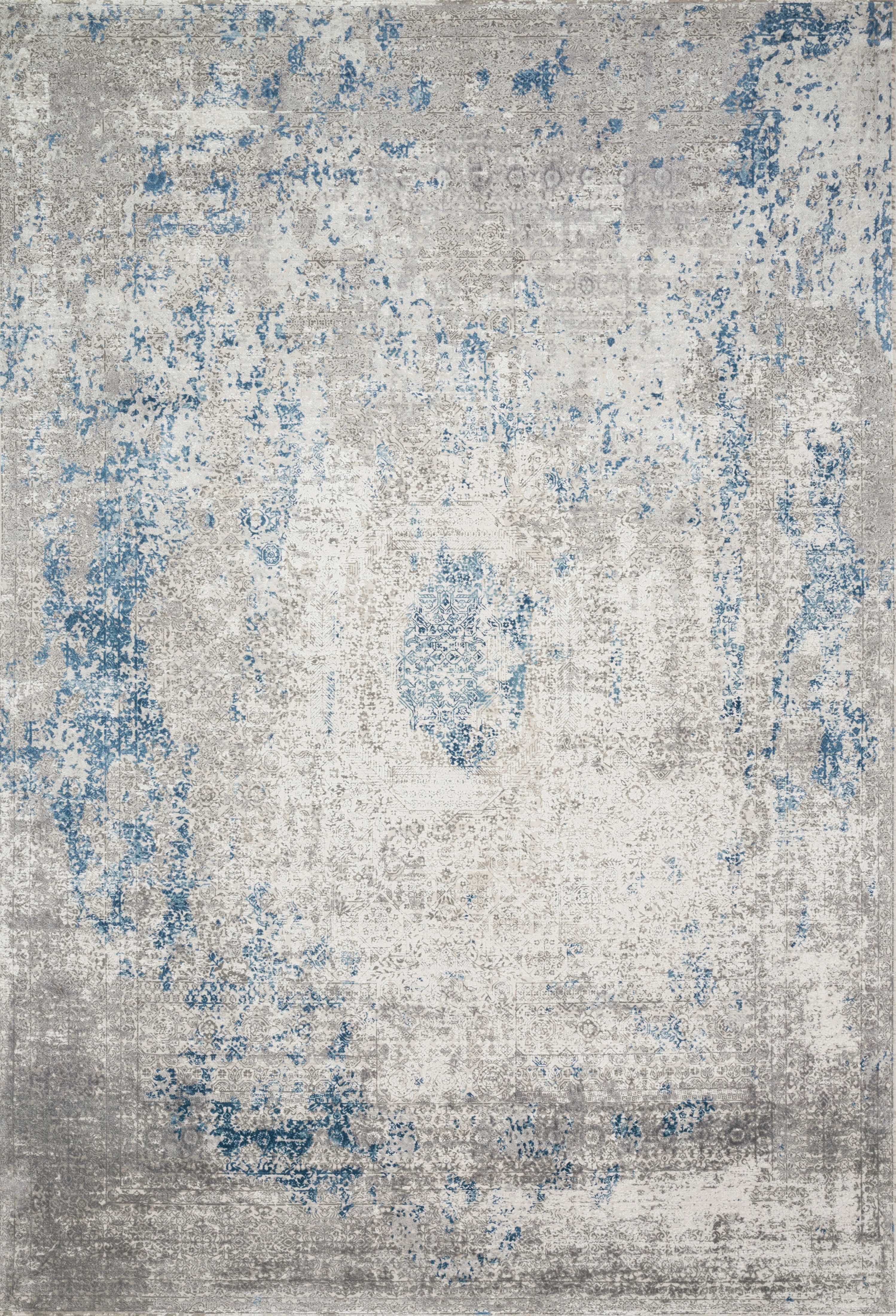 Loloi Rugs Sienne Collection Rug in Dove, Ocean - 12'2