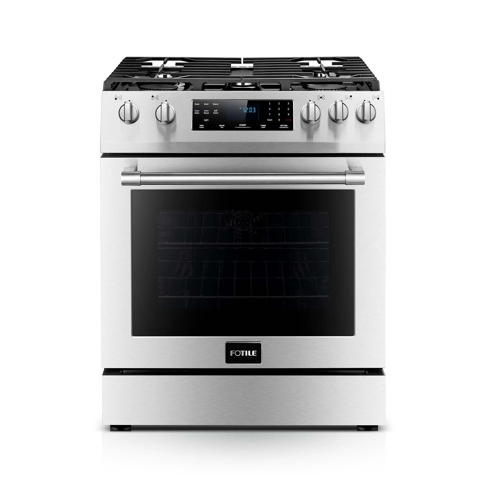 Fotile 30 in. Slide-In Gas Range in Stainless Steel, 4.8 cu. ft., RLS30506 - Cheap Abt