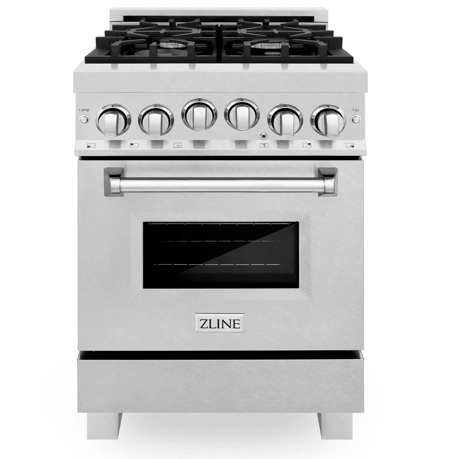 ZLINE 24 In. Professional Gas Range In Stainless Steel With DuraSnow® Stainless Steel Door, RG-SN-24 - Cheap Abt