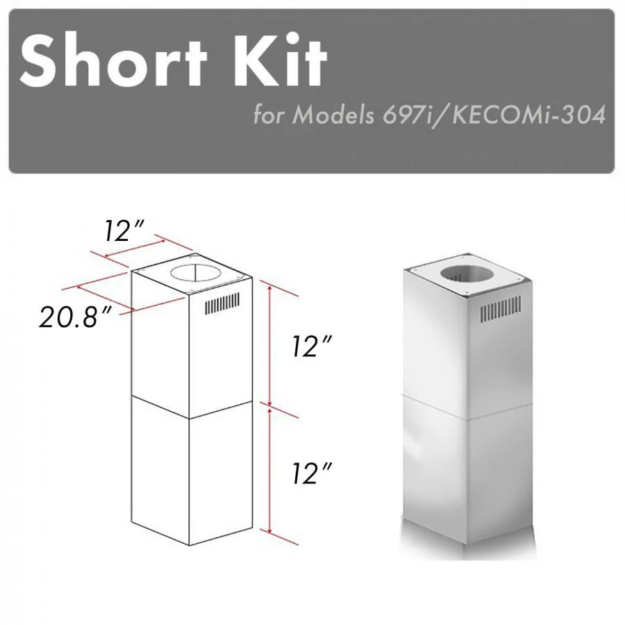 ZLINE Short Kit for Ceilings Under 8 feet, SK-697i/KECOMi-304 - Cheap Abt