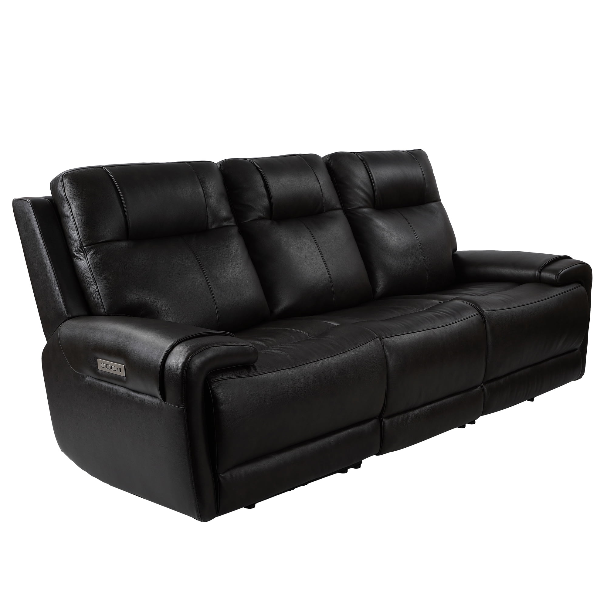 Trevor Triple Power Sofa | Genuine Leather | Lumbar Support | Adjustable Headrest | USB & Type C Charge Port | Middle Armless Chair With Triple Power - Cheap Abt
