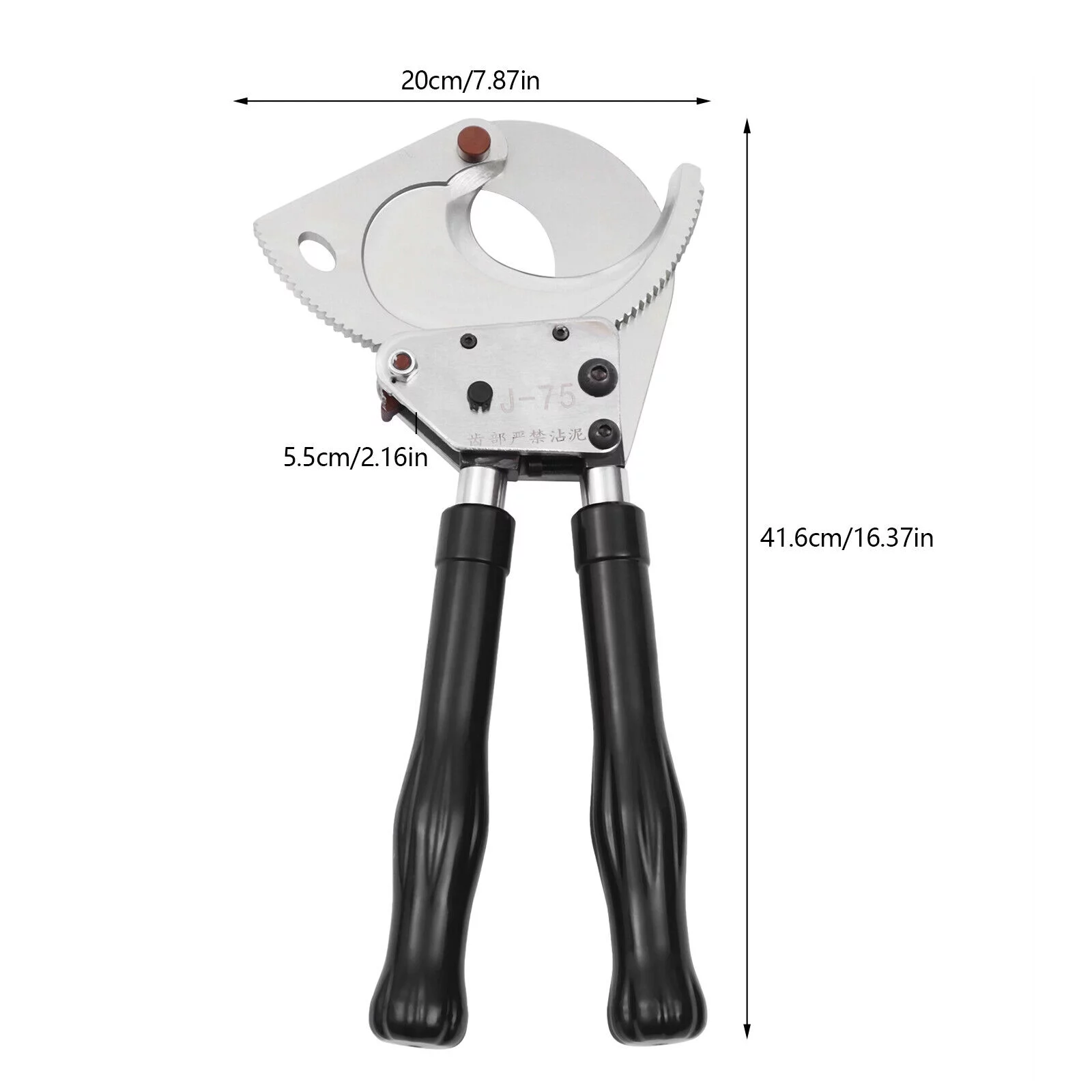 TOOL1SHOoo Ratchet Cable Cutter Ratcheting Cutter Heavy Duty Wire Cutter Tool Cut up to ��75mm for Copper Aluminum Core Armored Cable (J75) - Cheap Abt