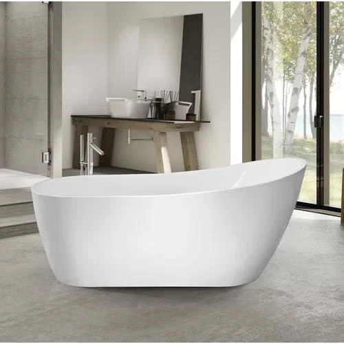 Vanity Art VA6904-S Acrylic 59 in. x 29 in. Freestanding Soaking Bathtub, VA6904-S - Cheap Abt