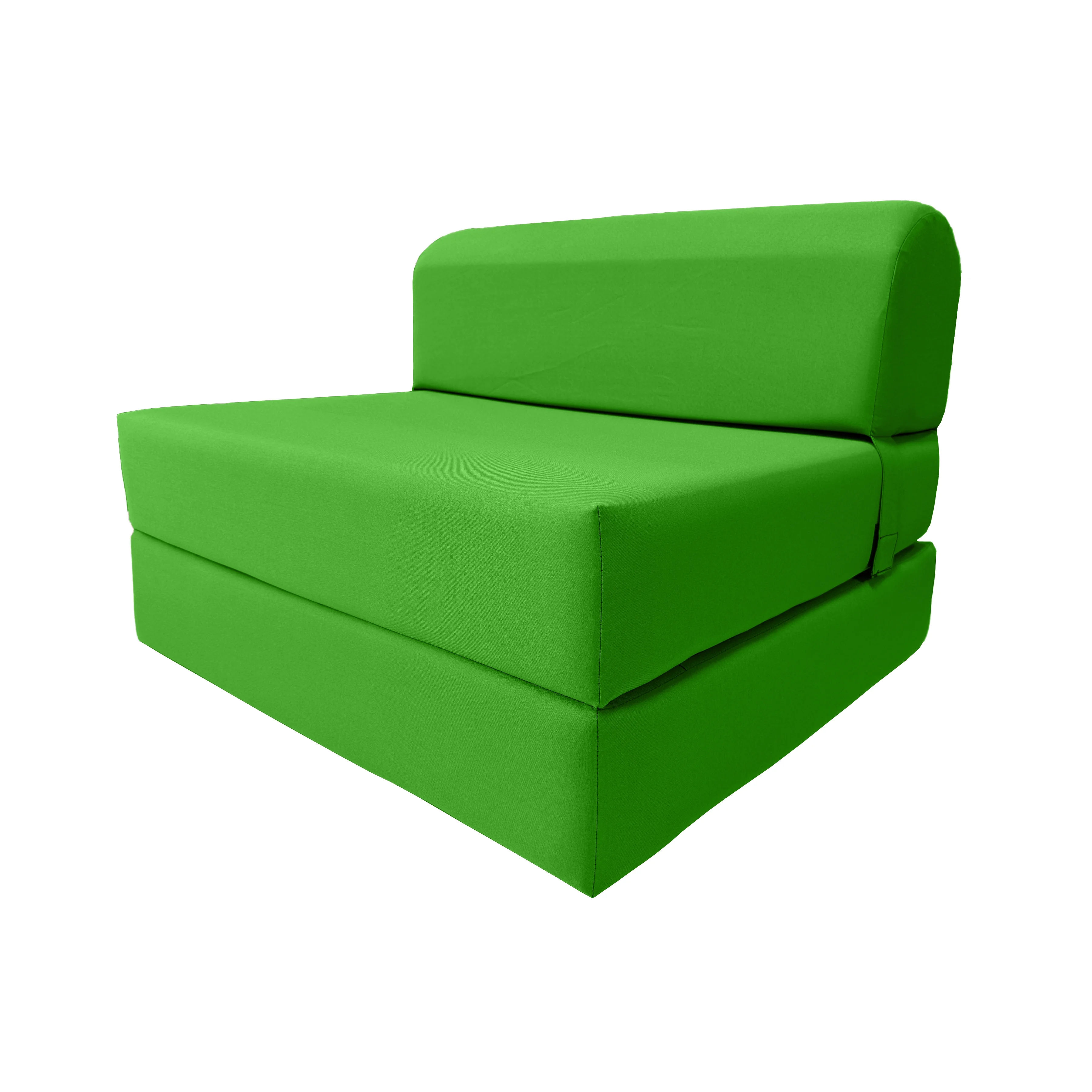 Lime Sleeper Chair Folding Foam Beds. Portable Studio Sofa Guest Bed. 6 x 32 x 70 - Cheap Abt