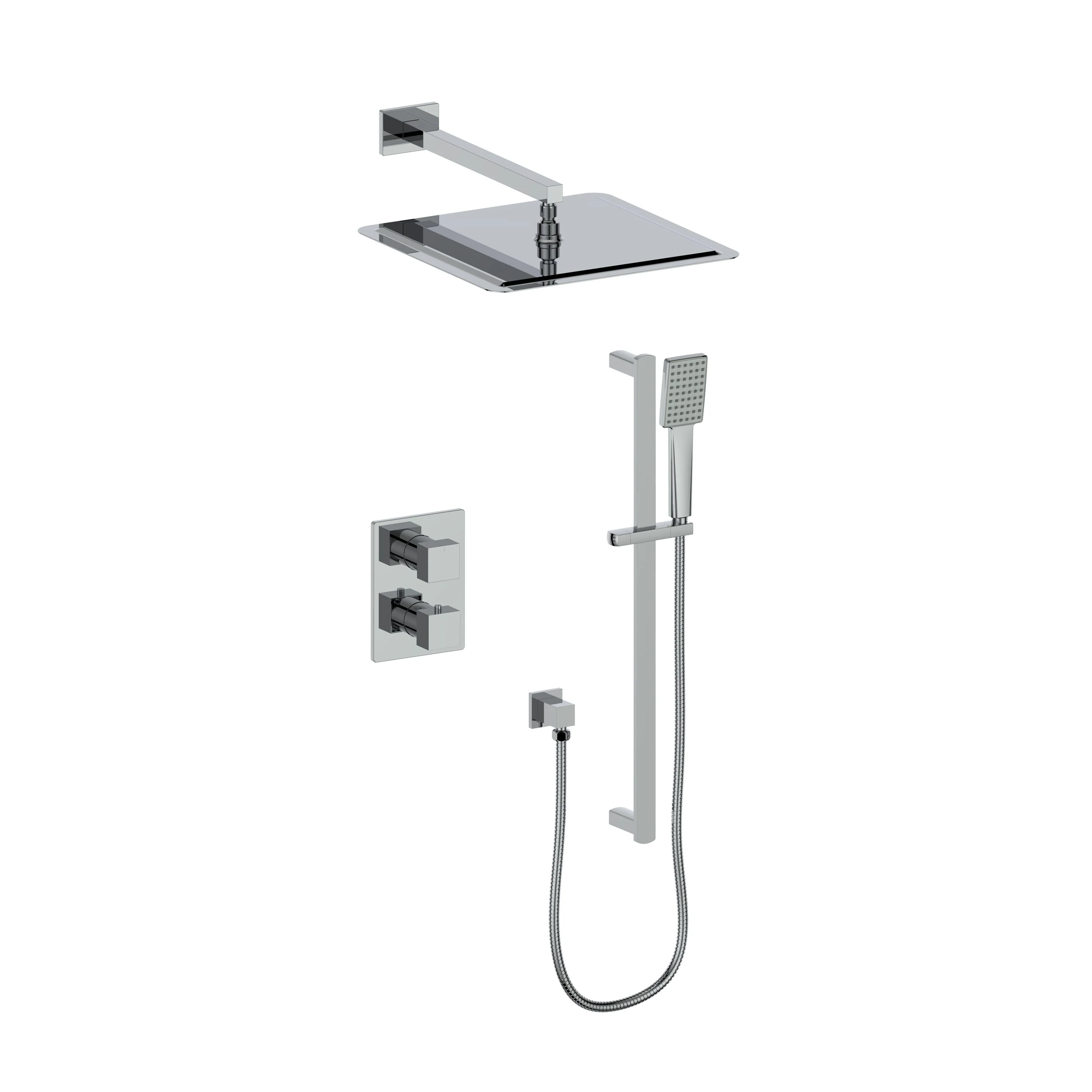 ZLINE Crystal Bay Thermostatic Shower System in Chrome, CBY-SHS-T2-CH - Cheap Abt