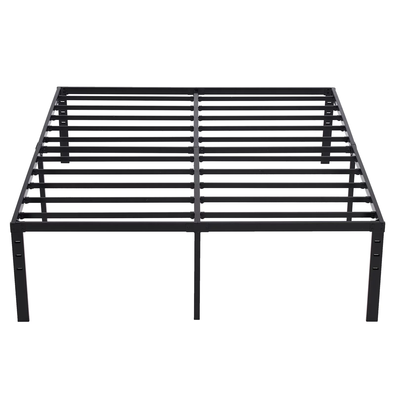 Basic Metal Platform Bed Frame. Tool-Free Installation. 14-Inch Tall. Cal-King . Black - Cheap Abt