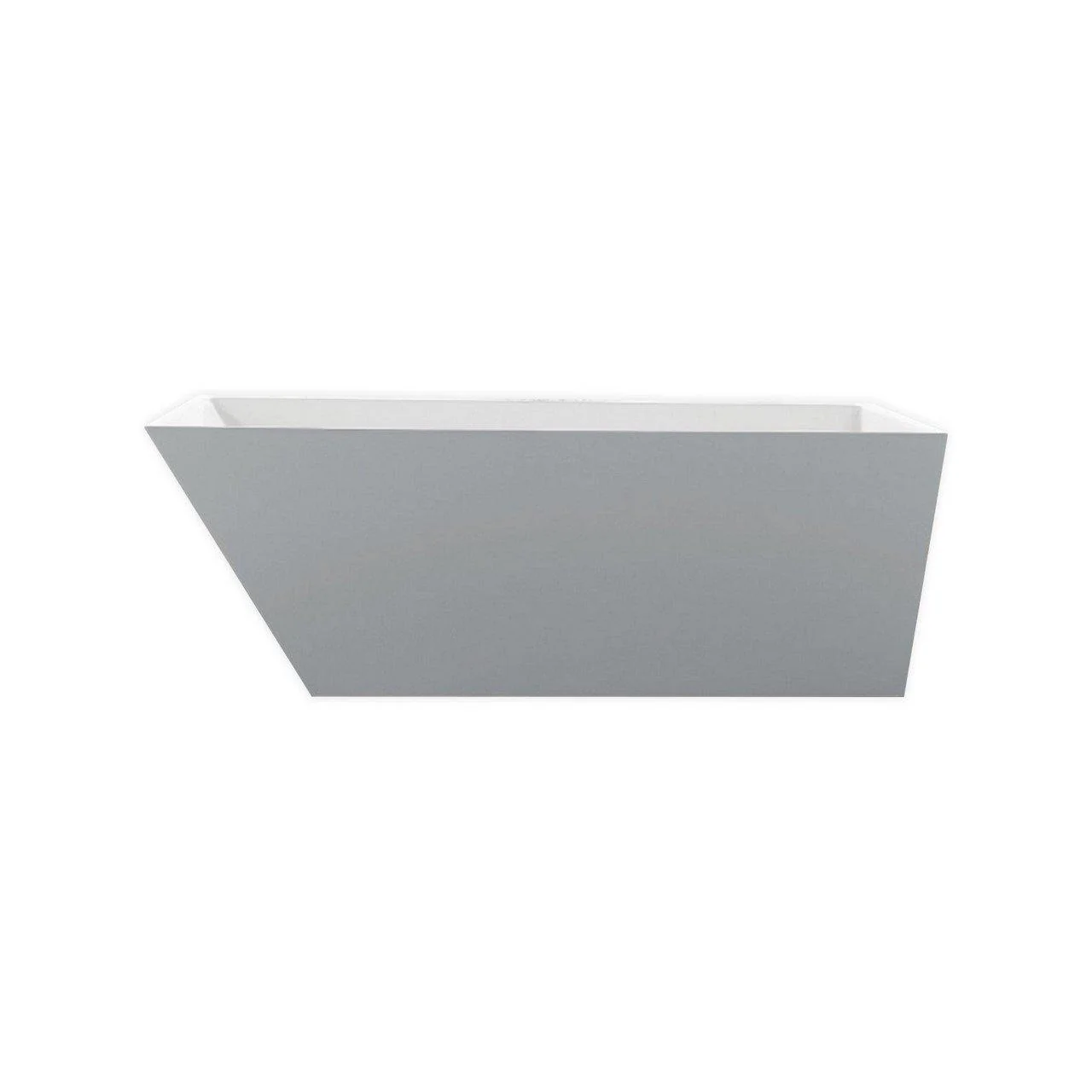 KubeBath Obliquo 67'' White Free Standing Bathtub, KFST1667 - Cheap Abt