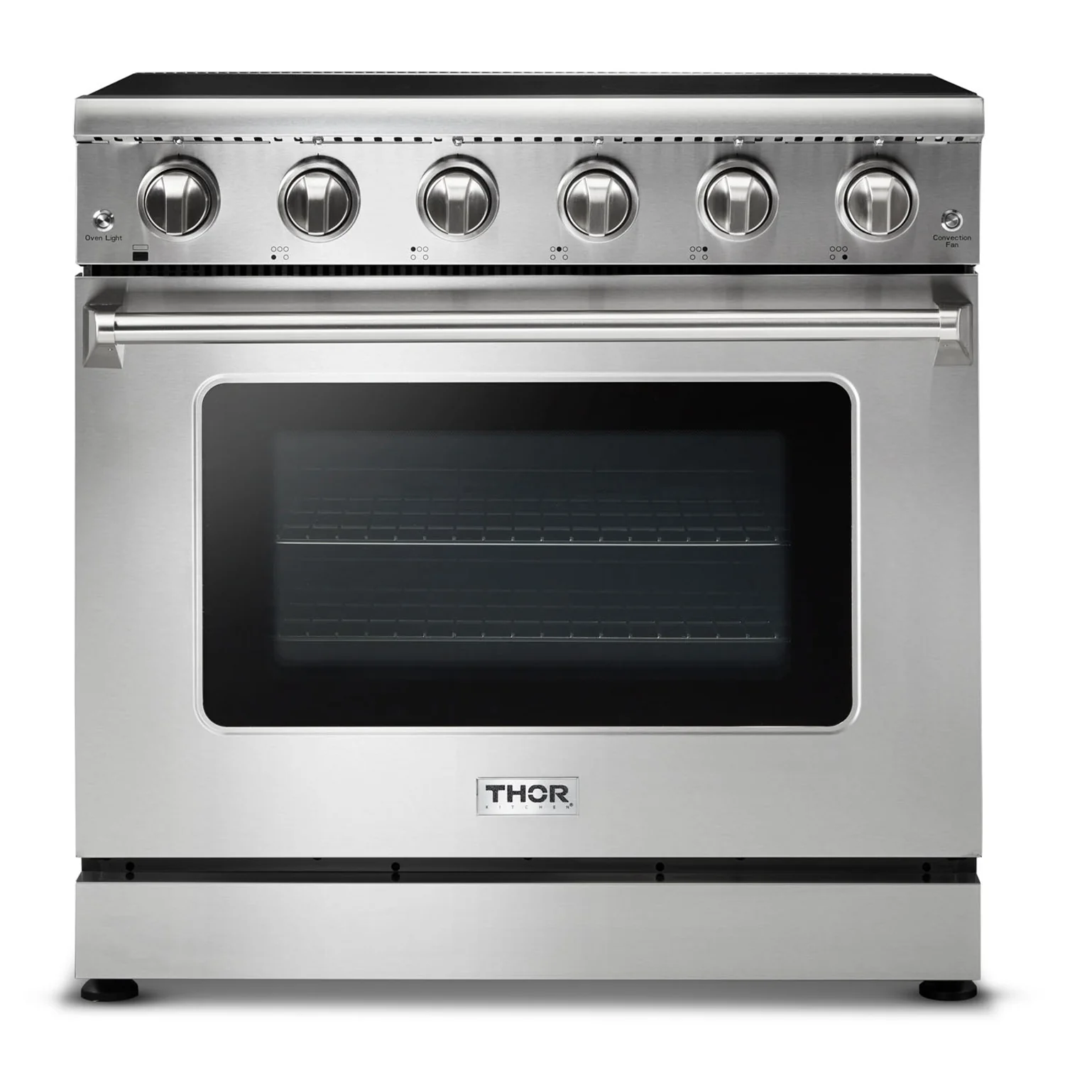 Thor Kitchen 36 in. Glass Top 5 Elements Convection Electric Range, HRE3601 - Cheap Abt