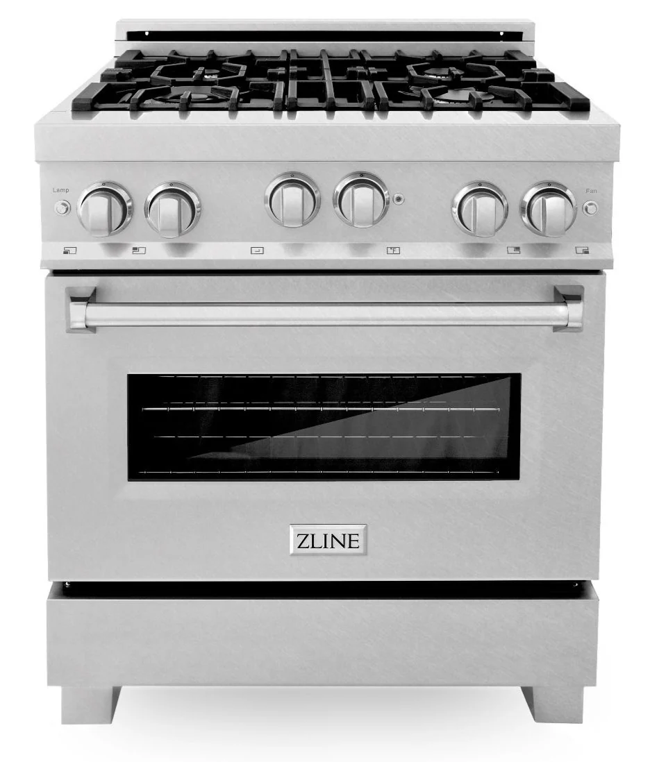 ZLINE 30 in. Professional Gas Burner/Gas Oven in DuraSnow® Stainless, RGS-SN-30 - Cheap Abt