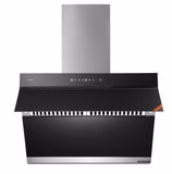 Sakura Slant Rangehood: 30'' wide, with wave control & heat cleaning, black glass finish, dual DC motor | R7261 - Cheap Abt
