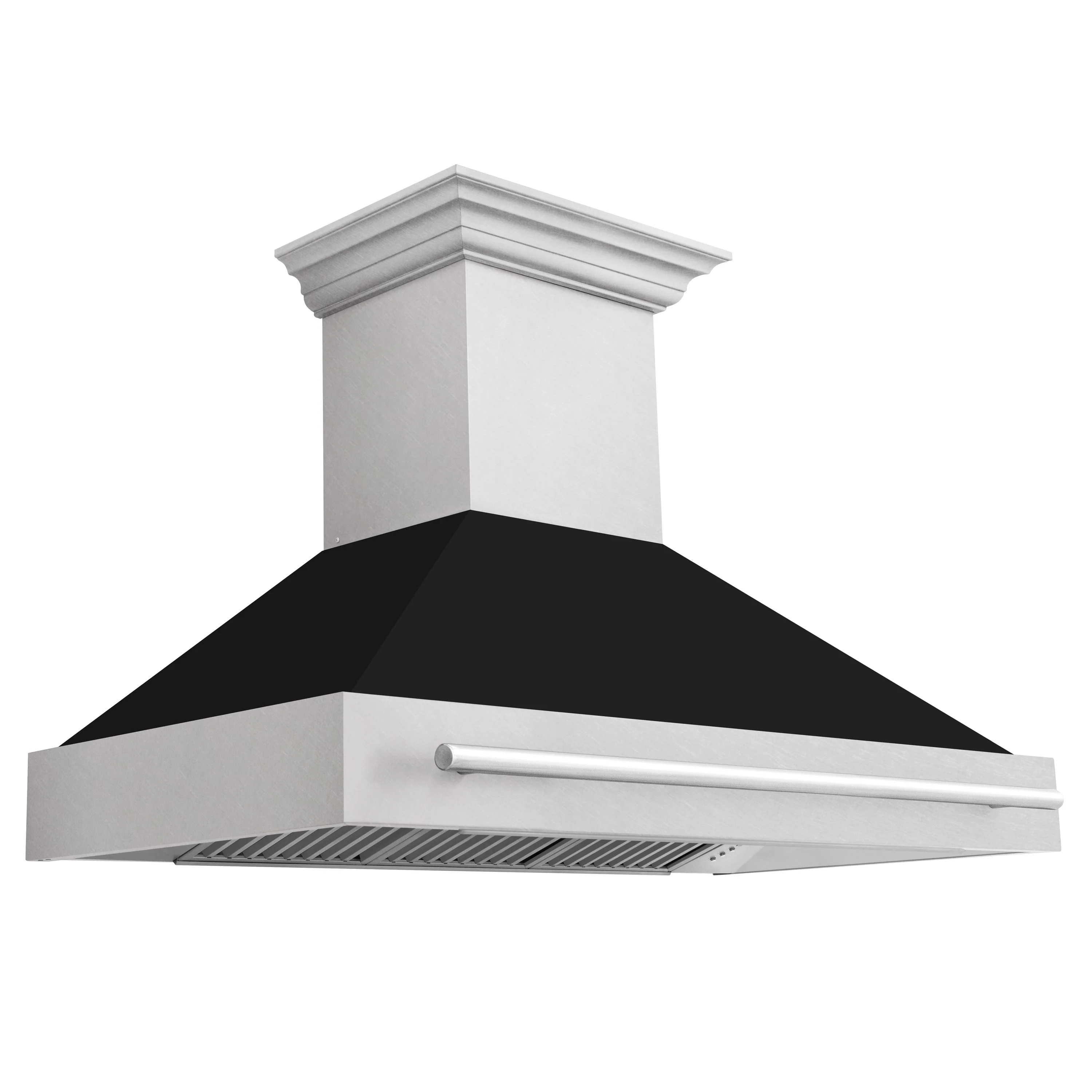 ZLINE 48 In. DuraSnow® Stainless Steel Range Hood with Black Matte Shell, 8654SNX-BLM48 - Cheap Abt