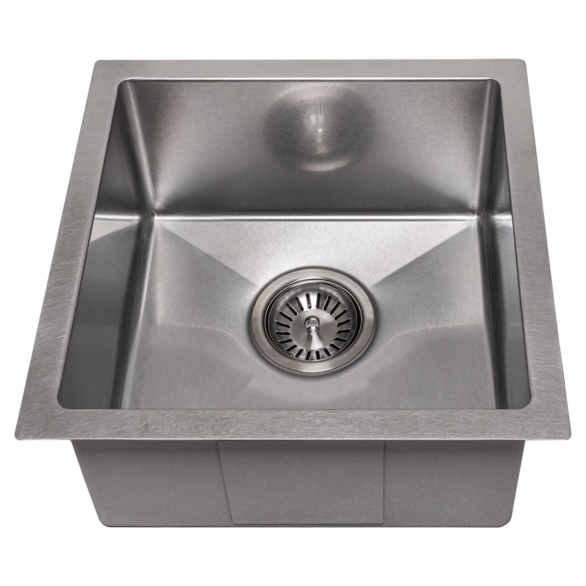 ZLINE 15 in. Boreal Undermount Single Bowl DuraSnow® Stainless Steel Bar Kitchen Sink, SUS-15S - Cheap Abt