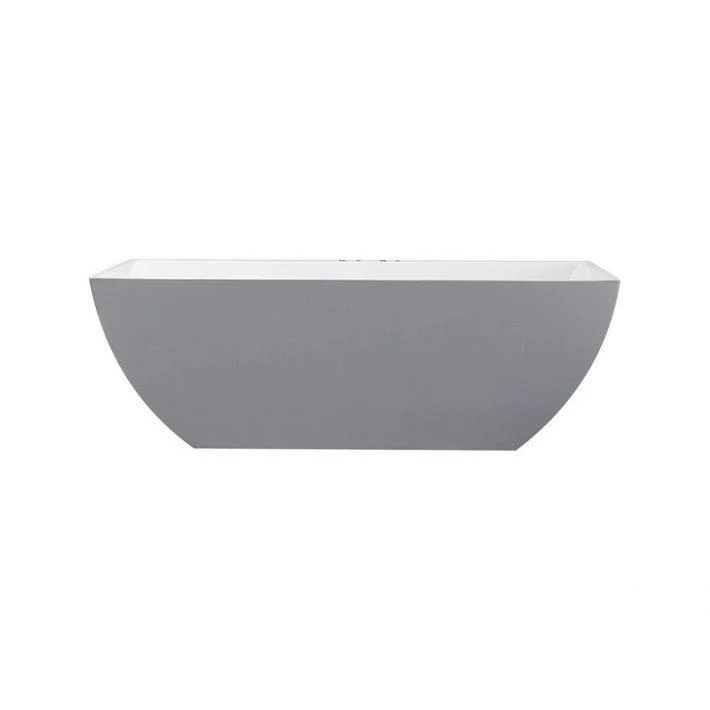 Kubebath Contemporanea 67'' White Free Standing Bathtub, KFST2167 - Cheap Abt