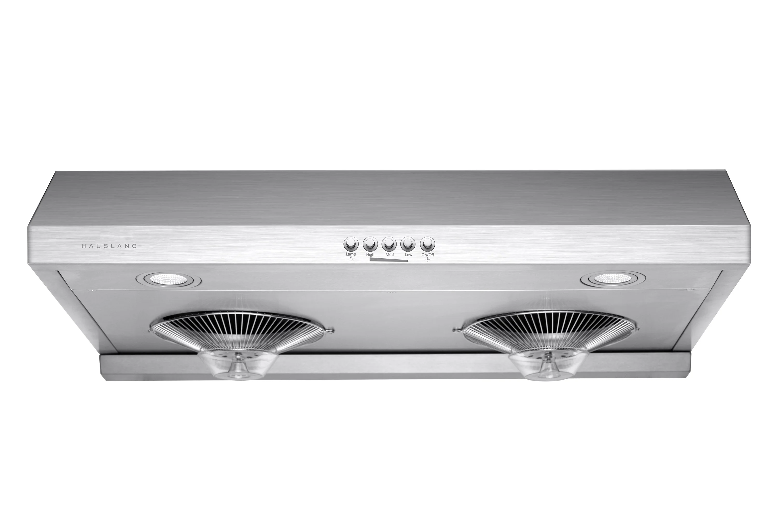 Hauslane 30 Inch Under Cabinet Push Button Range Hood with Grease Catchers in Stainless Steel, UC-C100SS-30 - Cheap Abt