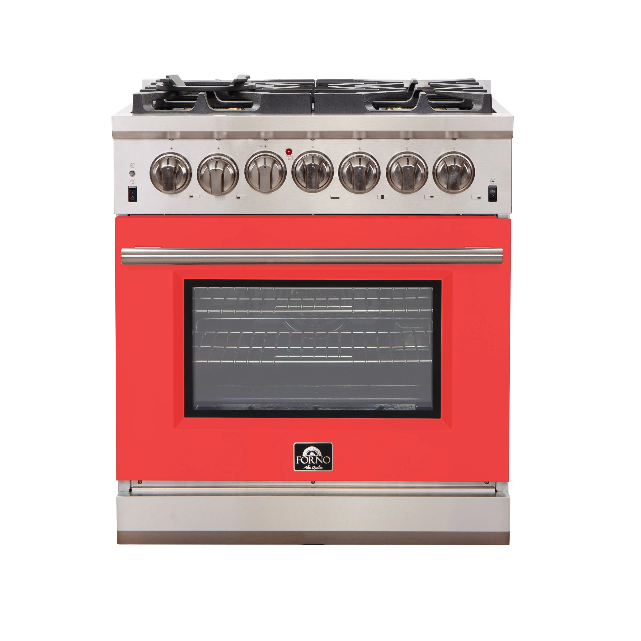 Forno 30 Inch Professional Freestanding Gas Range in Red, FFSGS6260-30RED - Cheap Abt