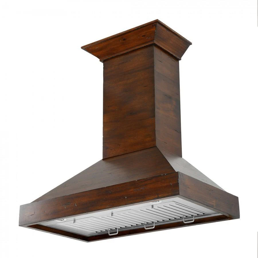 ZLINE 48 in. Designer Wooden Wall Mount Range Hood in Walnut, KBRR-48 - Cheap Abt