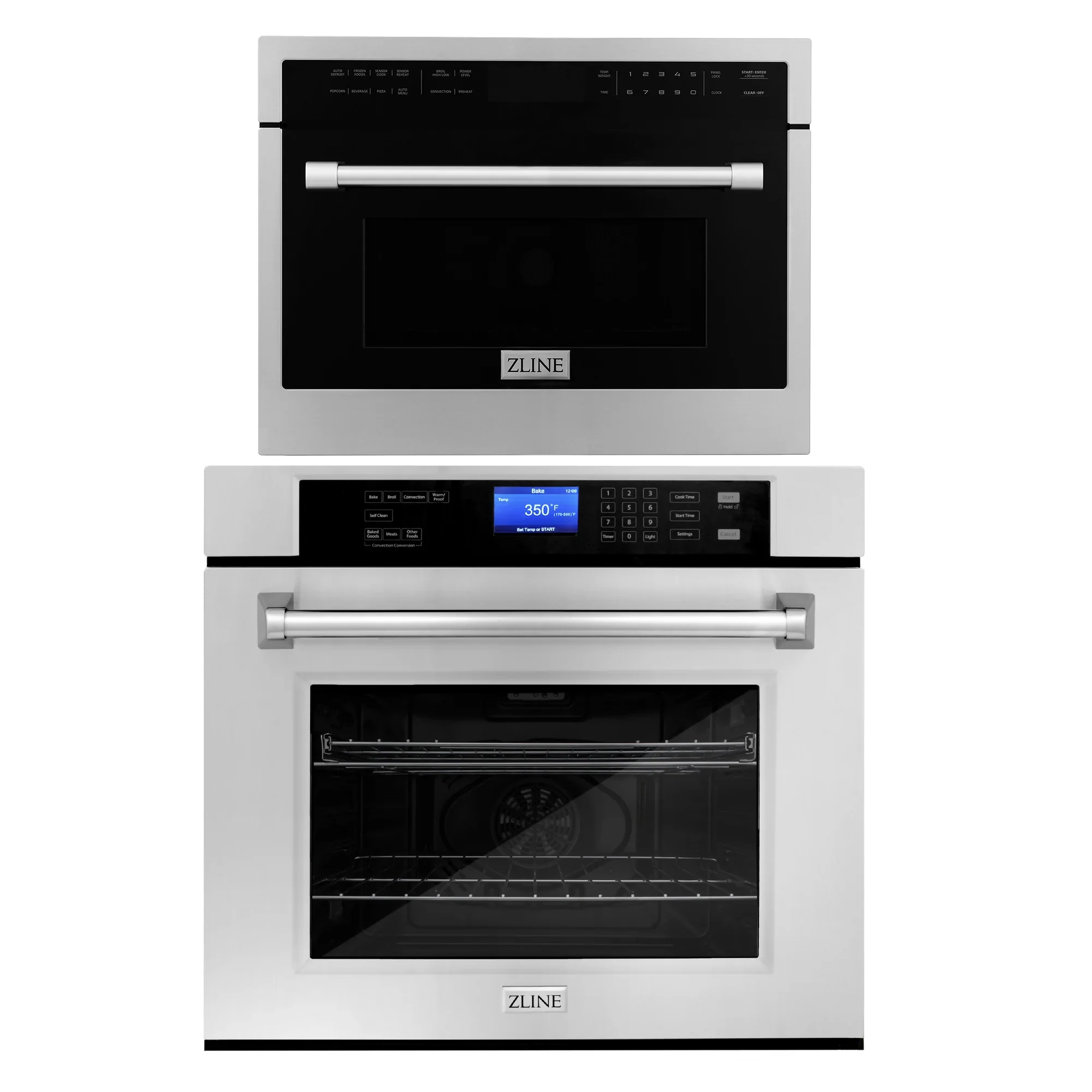 ZLINE 30 in. Self-Cleaning Wall Oven and 24 in. Microwave Oven Appliance Package, 2KP-MW24-AWS30 - Cheap Abt