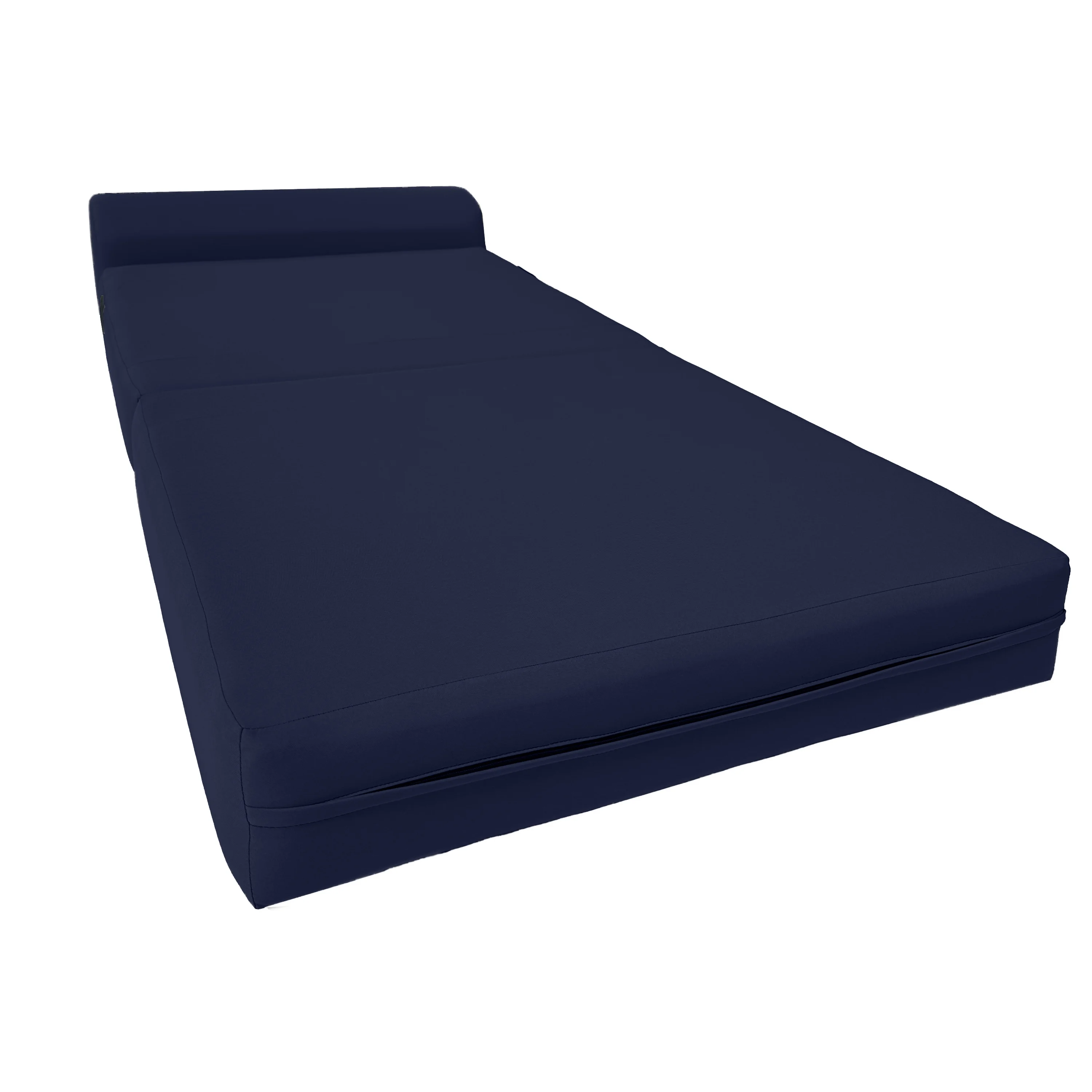 Navy Blue Sleeper Chair Folding Foam Beds. Portable Studio Sofa Guest Bed. 6 x 32 x 70 - Cheap Abt