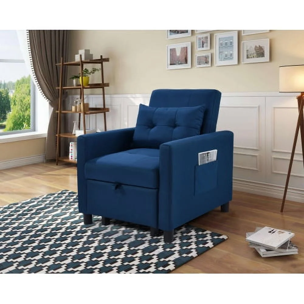 Single Sofa Bed with Pullout Sleeper. Convertible Folding Futon Chair - Cheap Abt