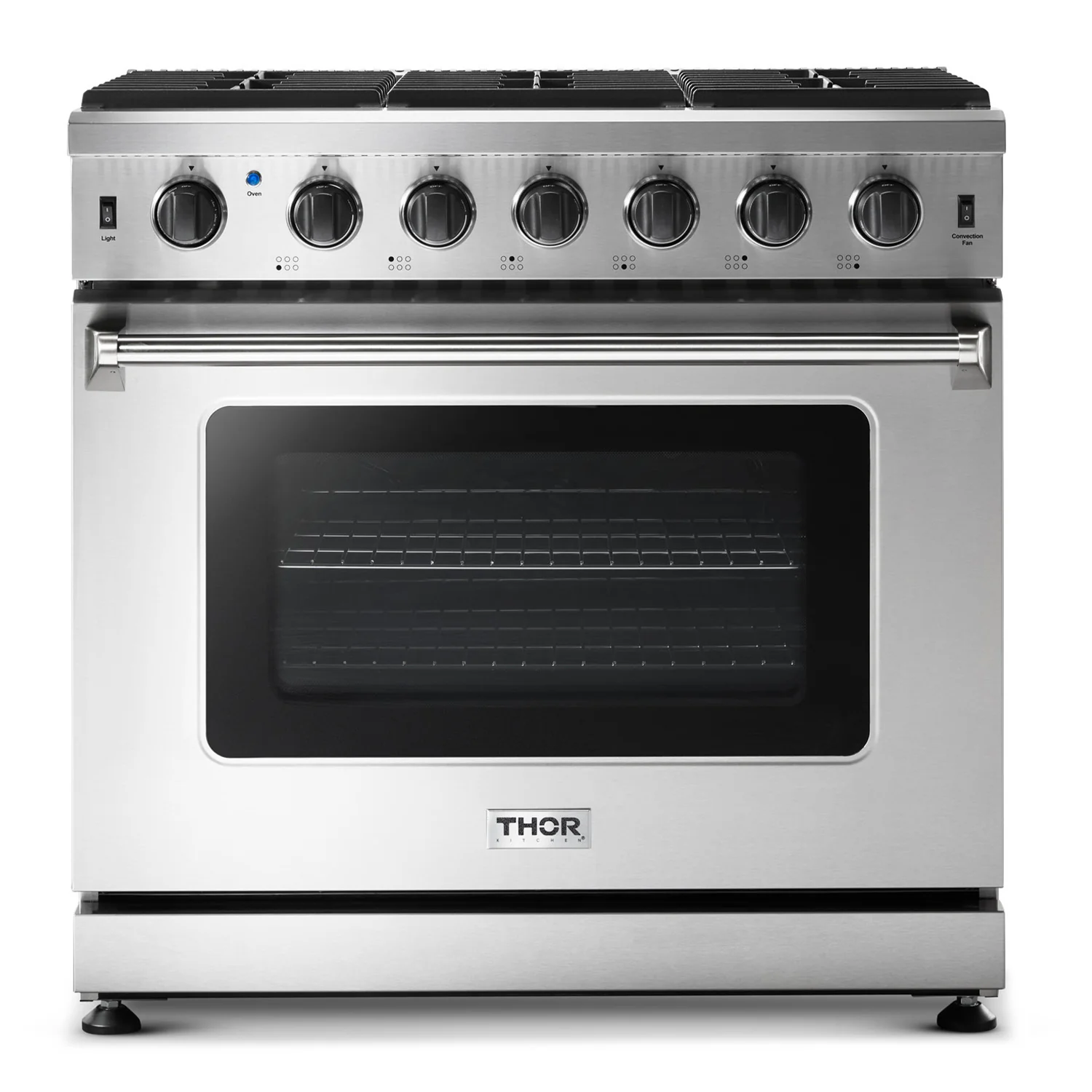 Thor Kitchen 36 in. 6.0 Cu. Ft Propane Gas Range in Stainless Steel, LRG3601ULP - Cheap Abt