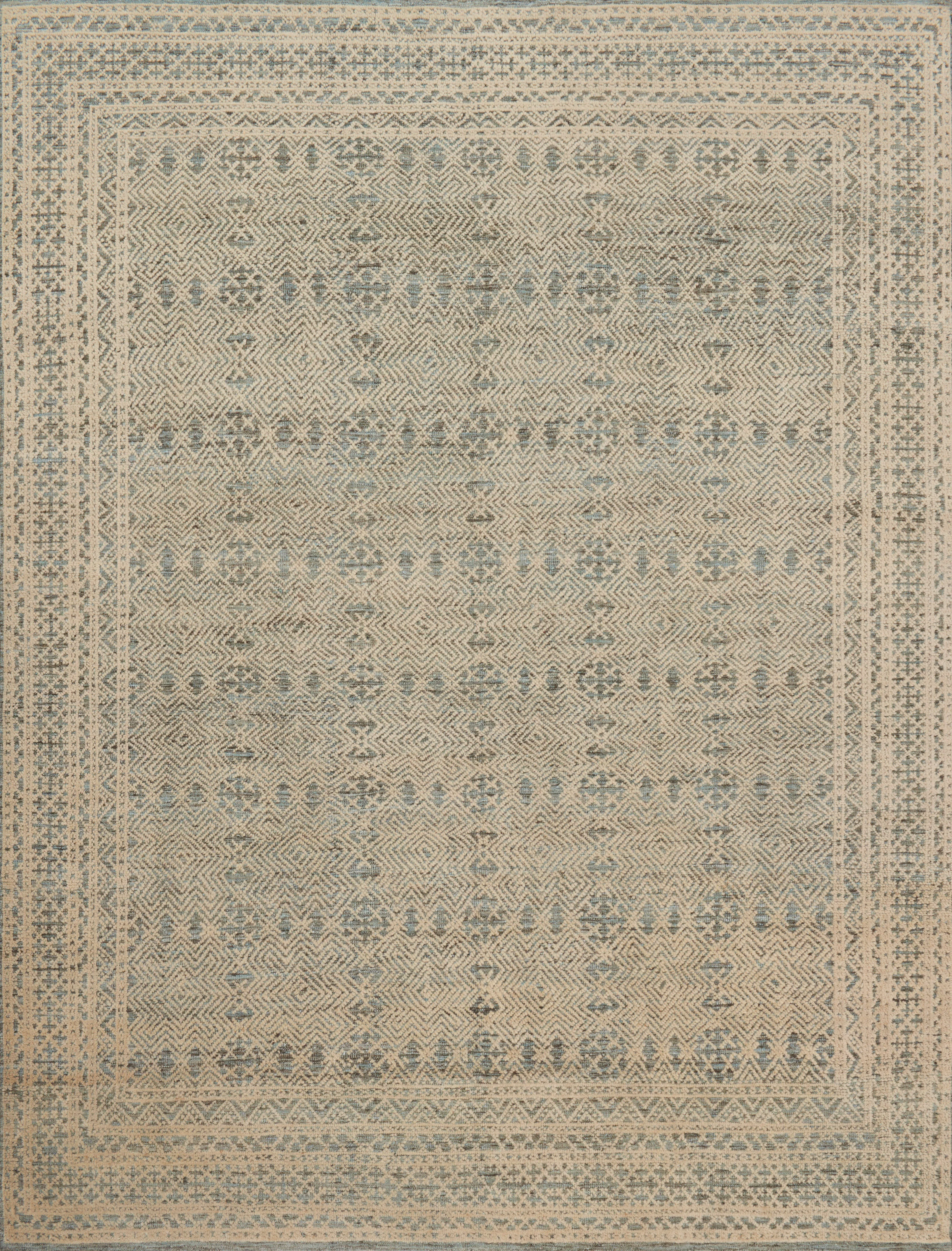 Loloi Rugs Origin Collection Rug in Blue, Natural - 10'0