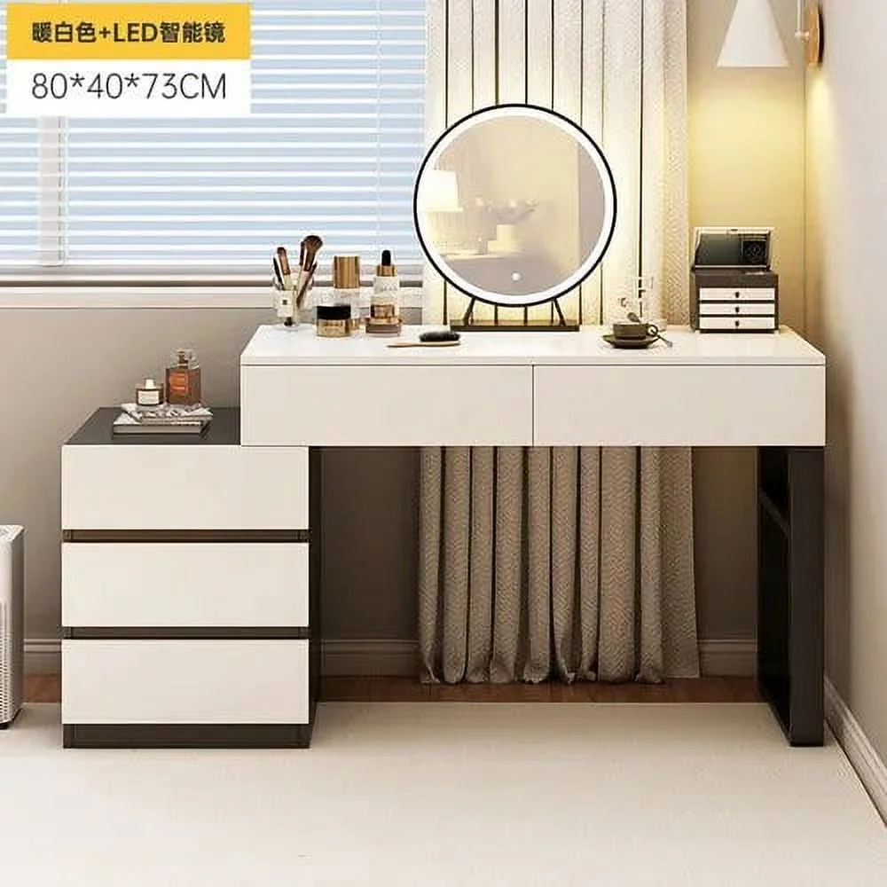 Led Chair Lacquer Dressing Table Container Nordic Comfortable Dressing Table Dressers Bedroom Tocador Maquillaje Home Furniture - Cheap Abt