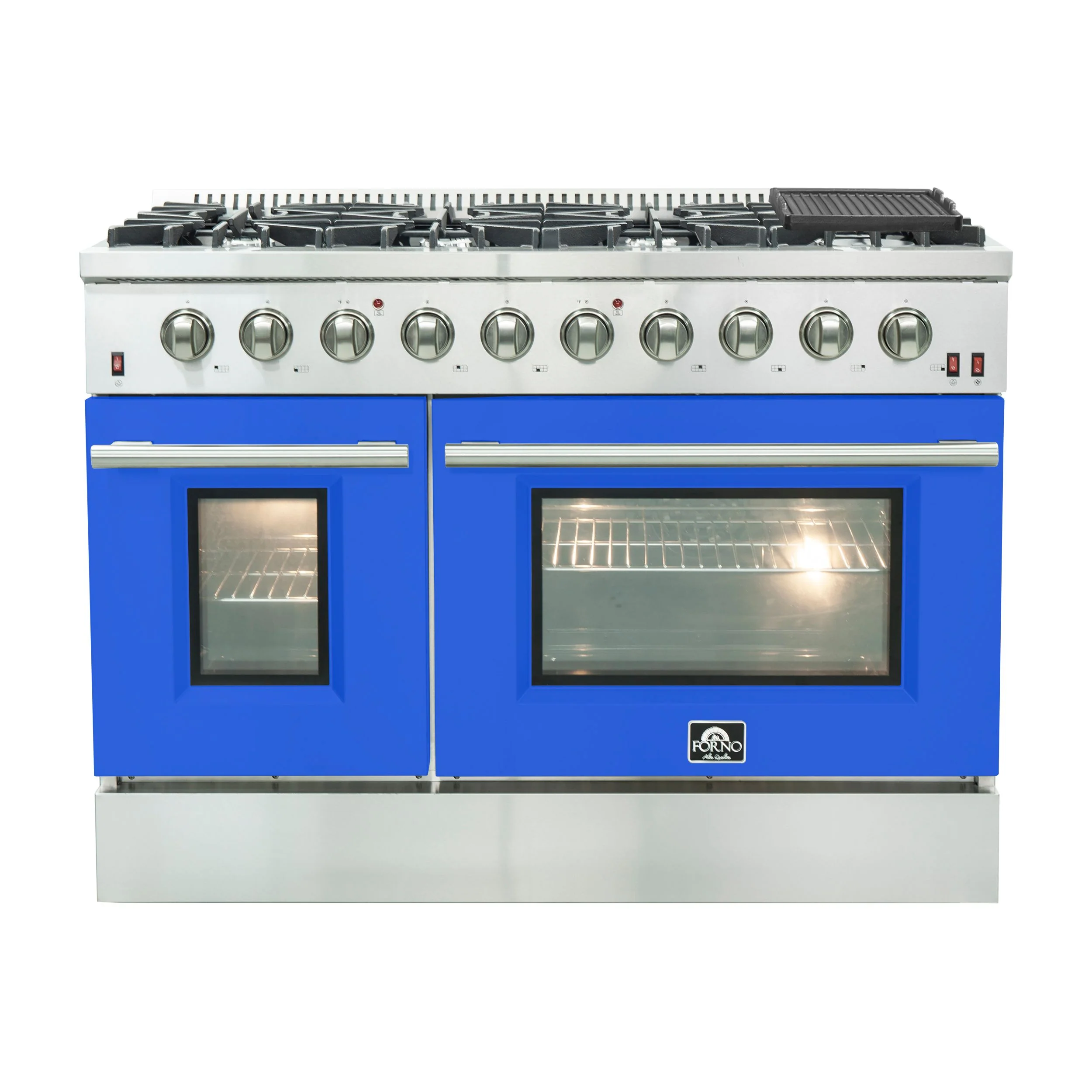 Forno 48 Inch Professional Freestanding Gas Range in Blue, FFSGS6244-48BLU - Cheap Abt