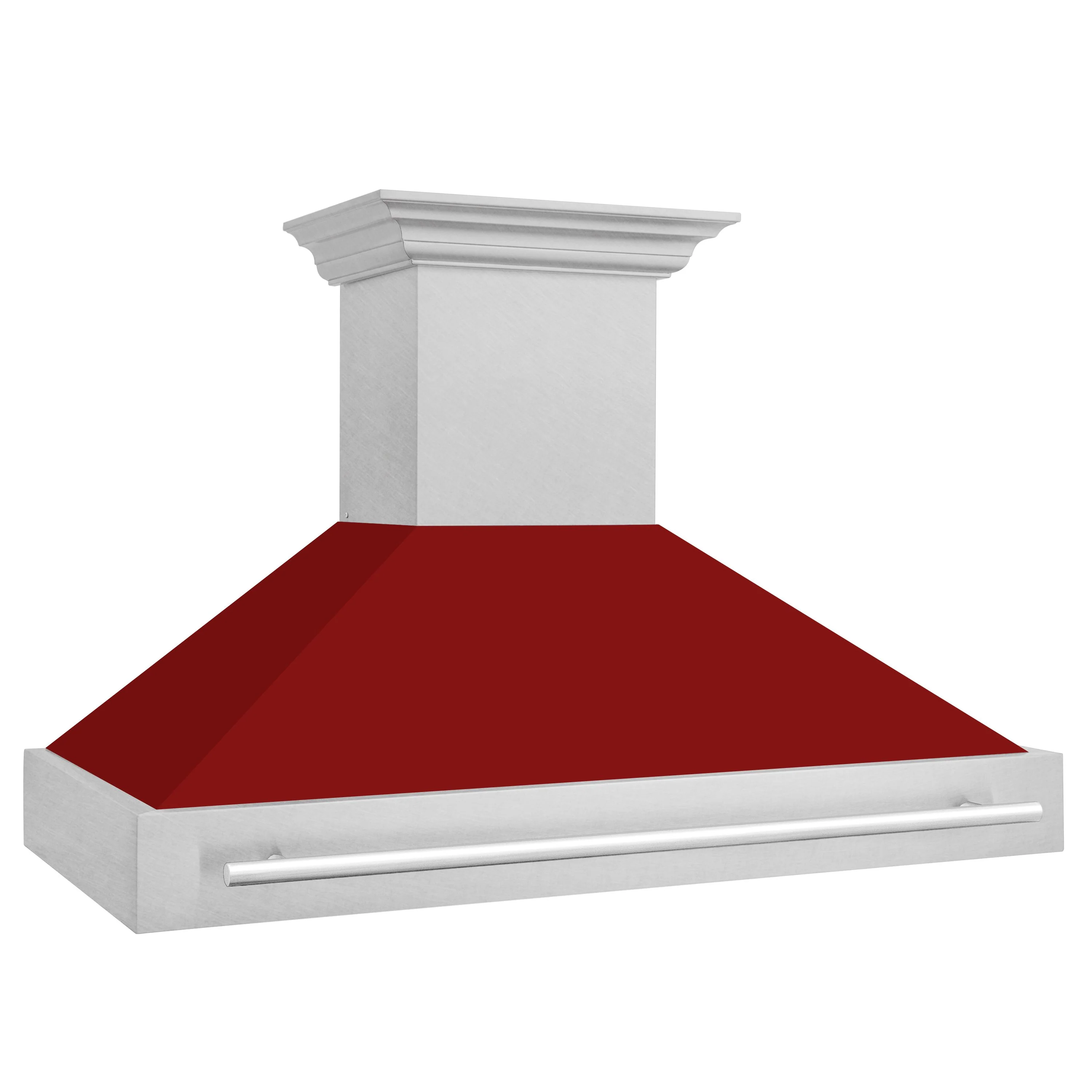 ZLINE 48 In. DuraSnow® Stainless Steel Range Hood with Red Gloss Shell, 8654SNX-RG-48 - Cheap Abt