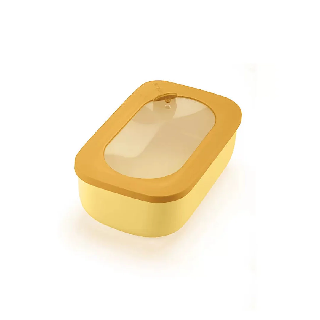 STORE&MORE Rectangular Leak-Proof fridge/freezer/microwave containers 900cc Ochre - Cheap Abt