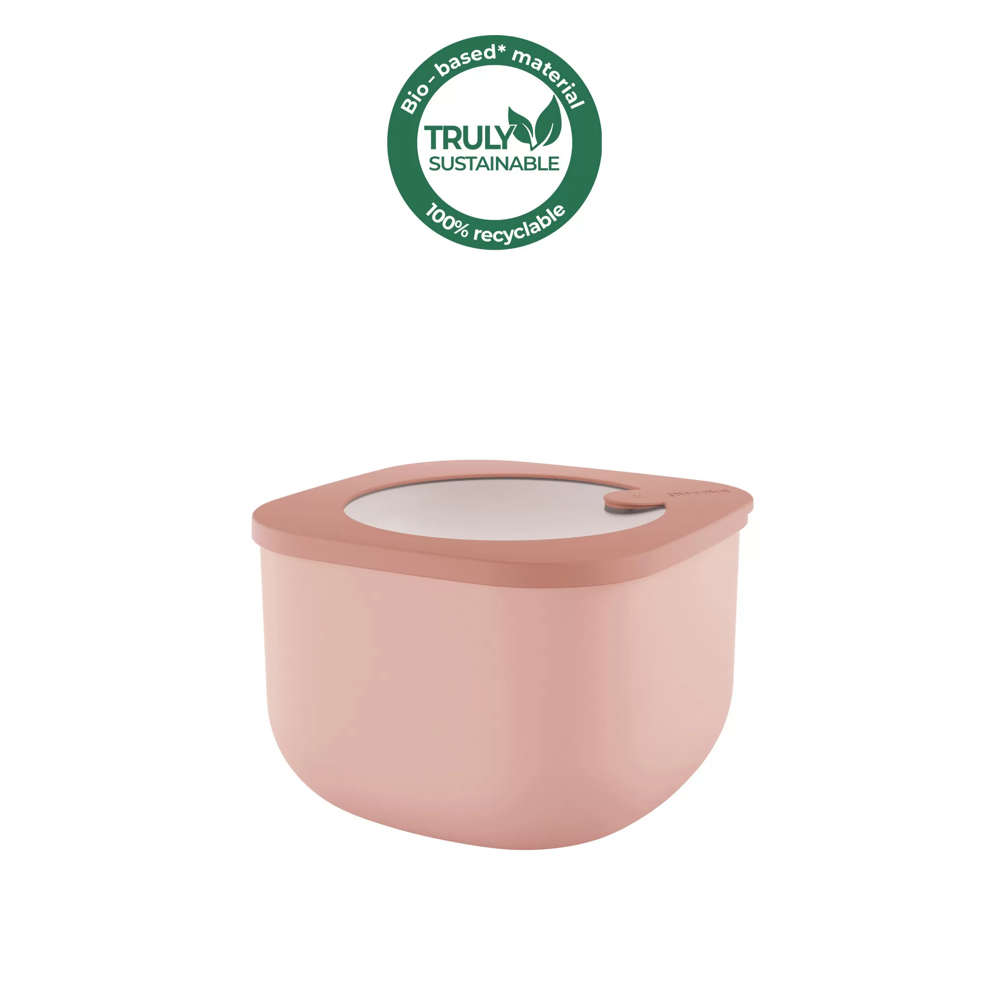M STORE&MORE - Deep airtight fridge/freezer/microwave containers Peach blossom pink 1550cc - Cheap Abt