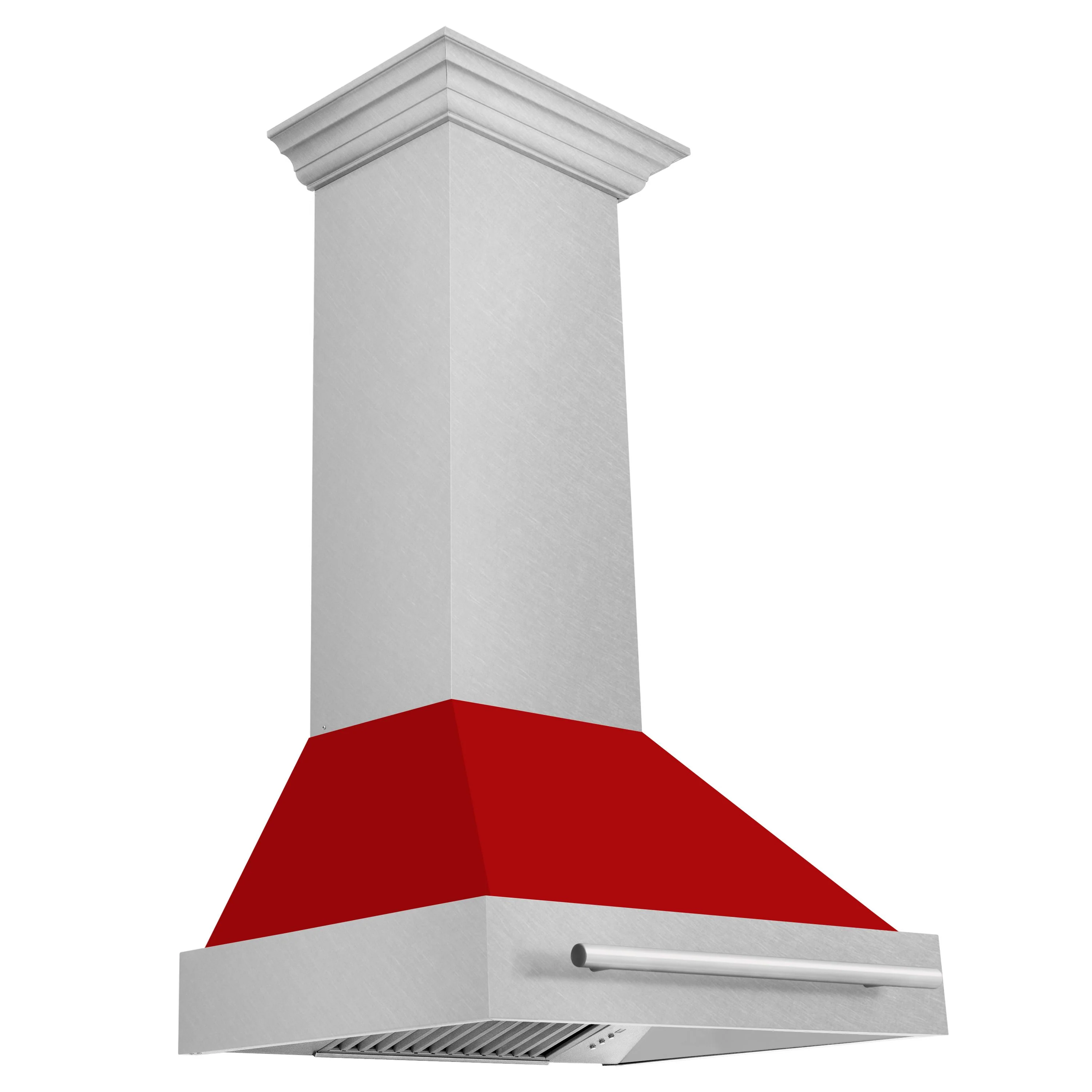 ZLINE 30 Inch DuraSnow® Stainless Steel Range Hood with Red Matte Shell, 8654SNX-RM-30 - Cheap Abt