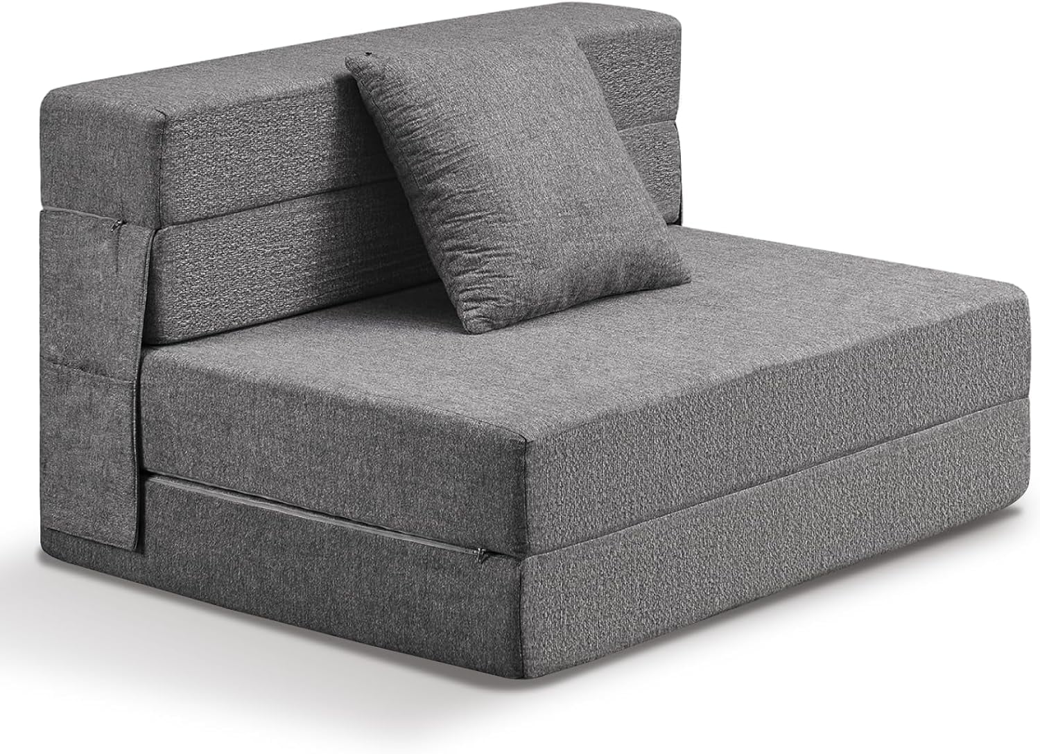 Folding Sofa Bed. 6 inch Memory Foam Couch. Convertible Sleeper Chair Floor Mattress Couch. Folding Mattress with Pillow & Washable Cover for Living.Twin - Cheap Abt