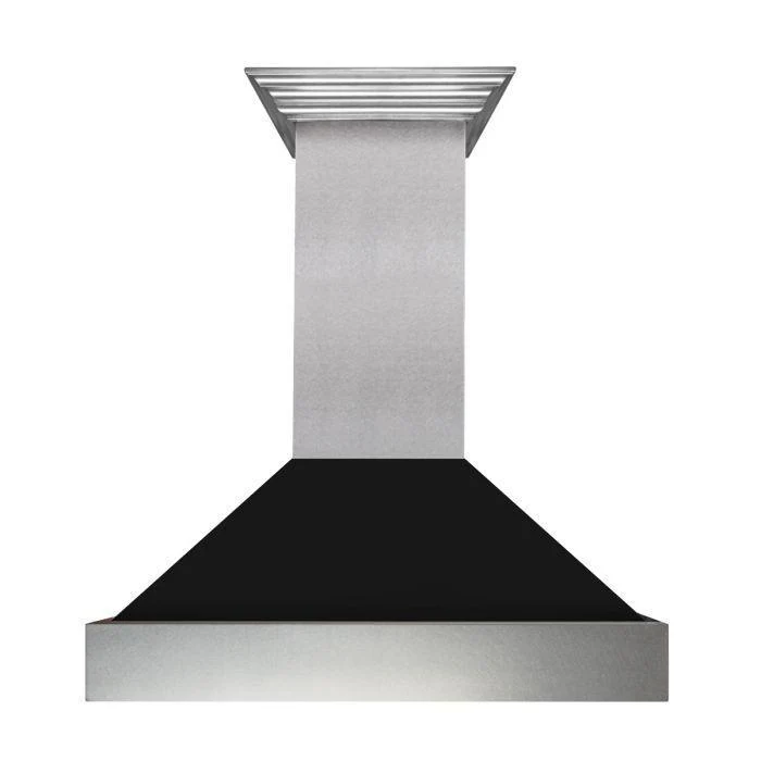 ZLINE 36 in. Ducted DuraSnow® Stainless Steel Range Hood with Black Matte Shell, 8654BLM-36 - Cheap Abt