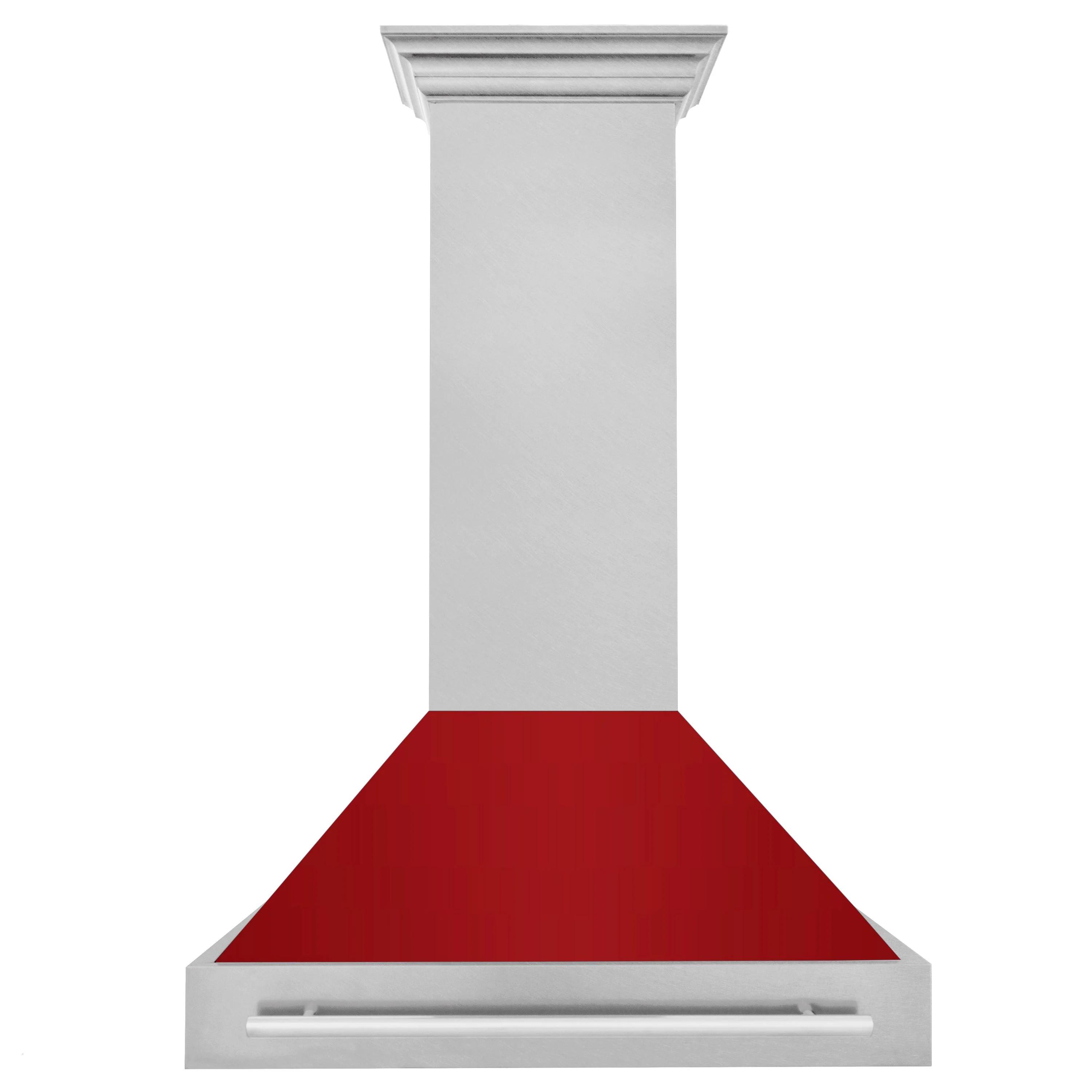 ZLINE 36 Inch DuraSnow® Stainless Steel Range Hood with Red Gloss Shell, 8654SNX-RG-36 - Cheap Abt