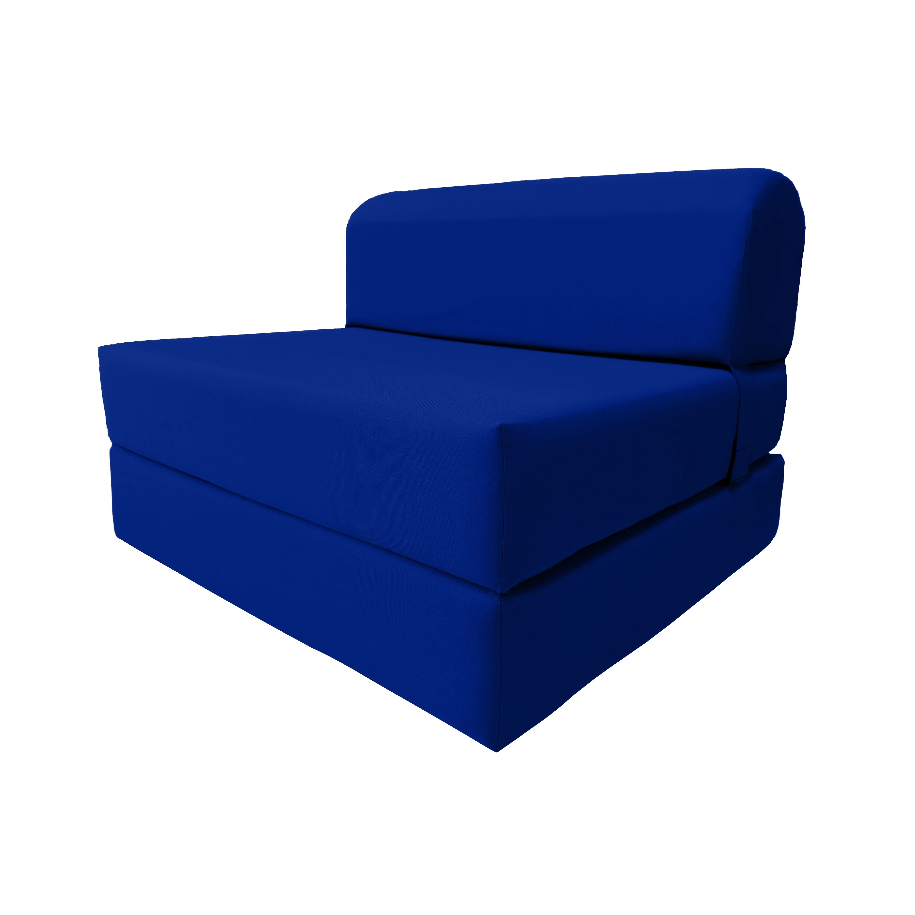 Royal Blue Sleeper Chair Folding Foam Beds. Portable Studio Sofa Guest Bed. 6 x 36 x 70 - Cheap Abt