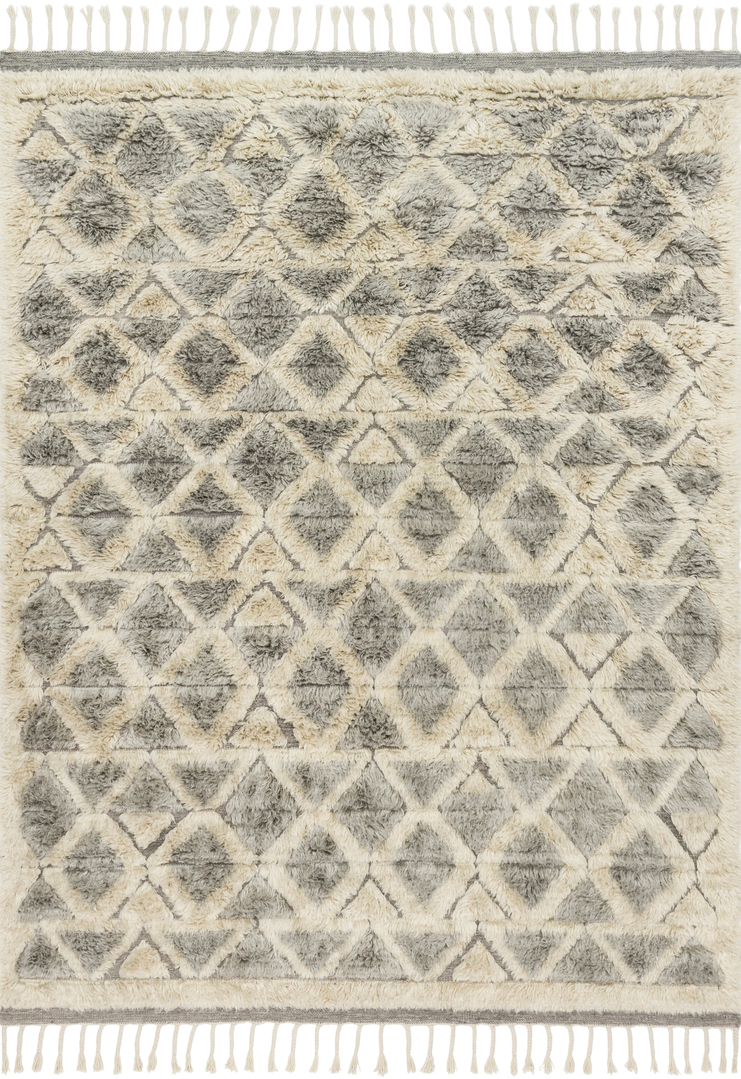 Loloi Rugs Hygge Collection Rug in Smoke, Taupe - 9'6